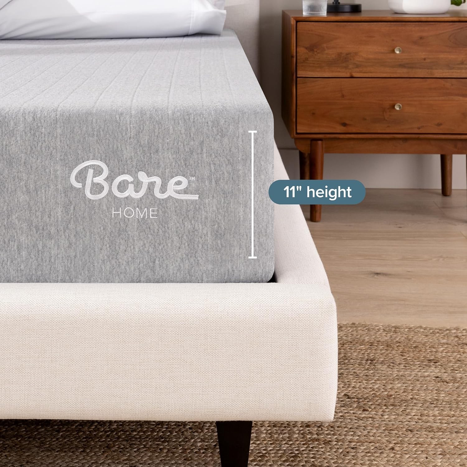 Twin XL Mattress – Medium Firm – Extra Thick Visco Elastic Memory Foam