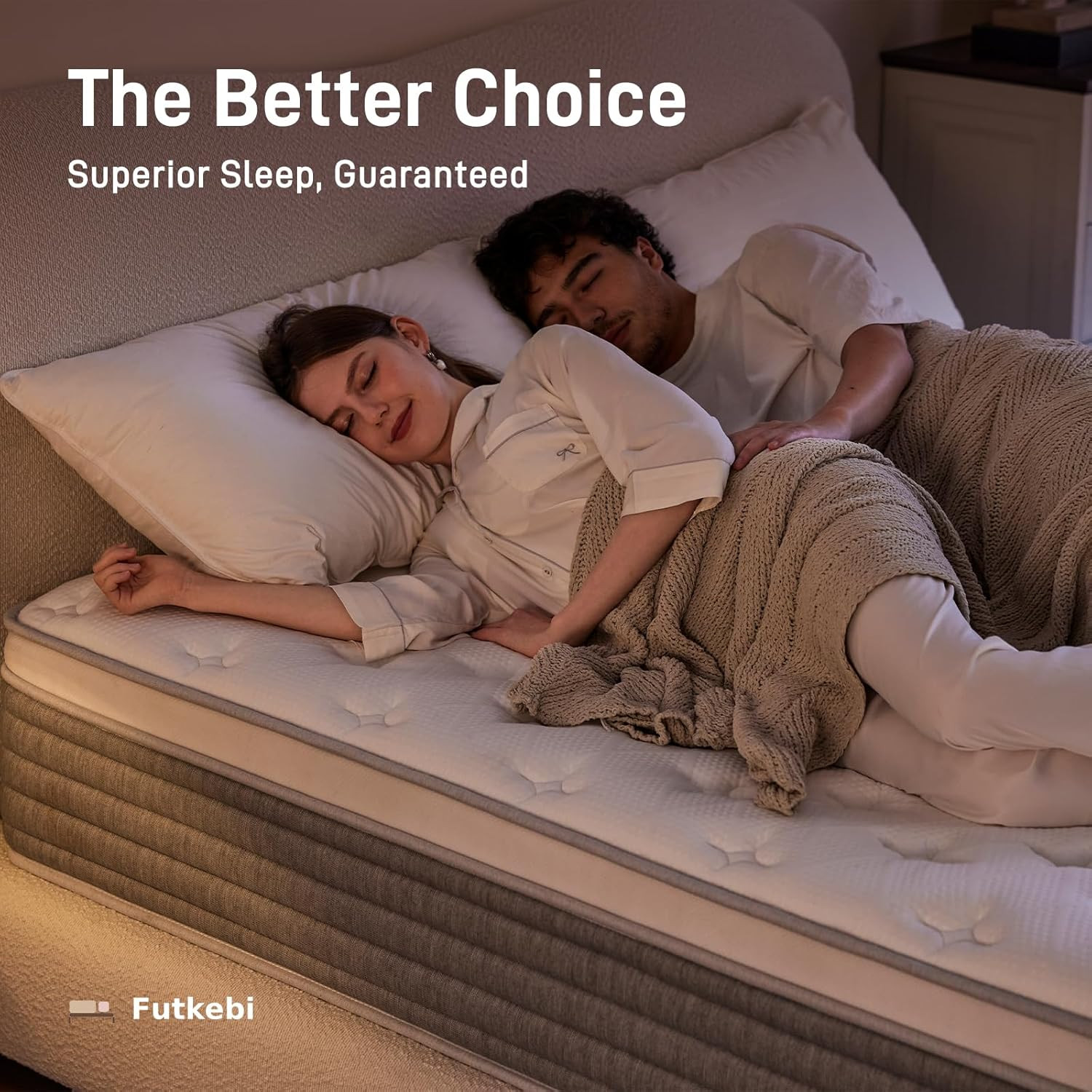 10 Inch Queen Mattress, Comfort Foam & Pocket Coil Hybrid Mattress in a Box, Med
