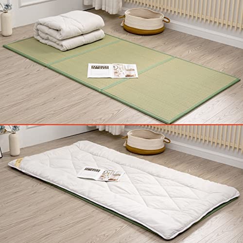 Tatami Mat (79″ x 39″ x 0.5″), Japanese Traditional Tatami Mattress, Twin