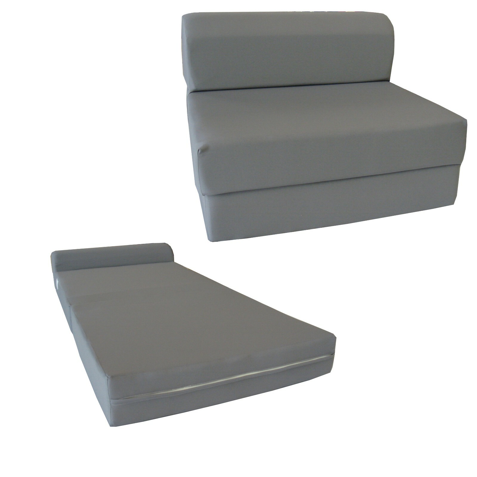 Full Sleeper Chair Folding Foam Beds, Bedding Sofa, Couches 6x48x72 Gray