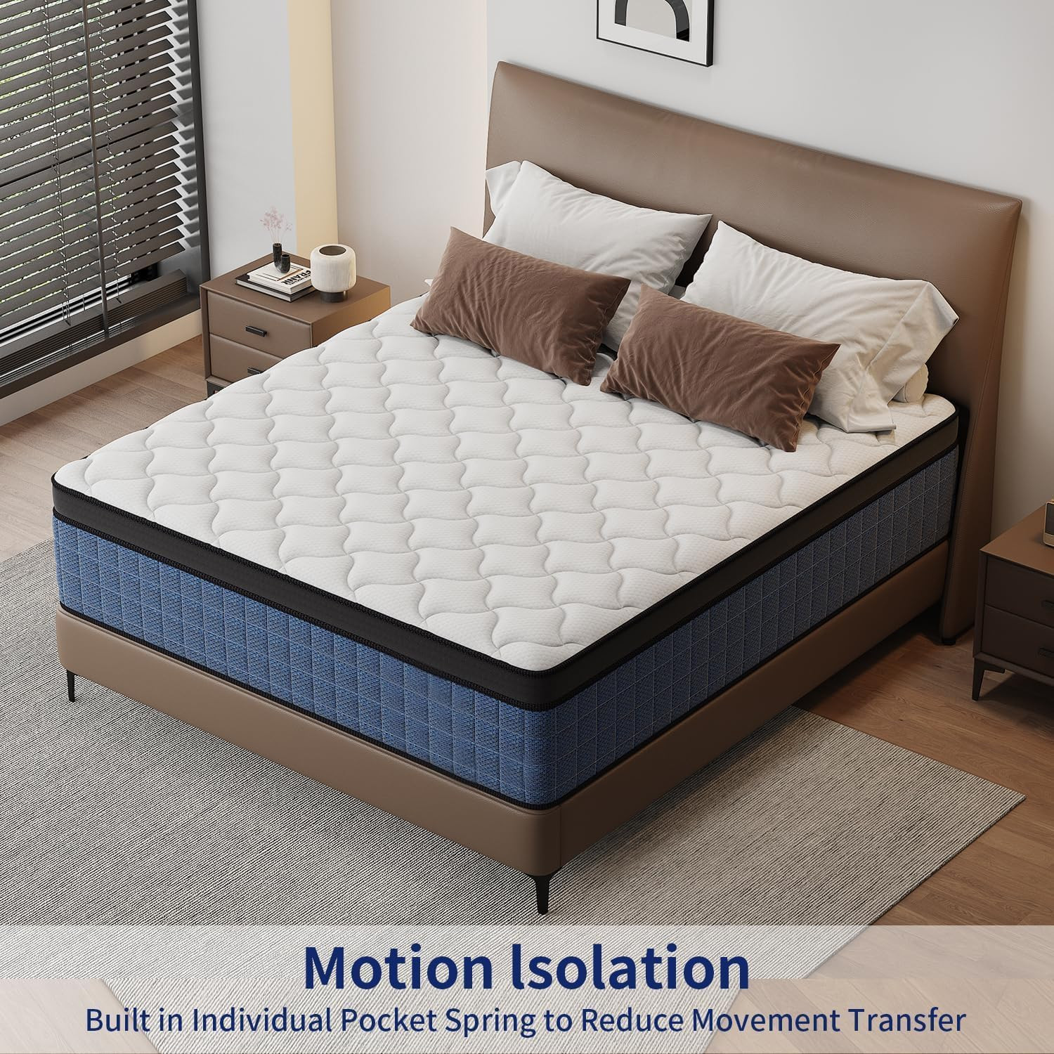 12″ Medium Firm Twin Gel Memory Foam Hybrid Mattress + 365-Night Trial