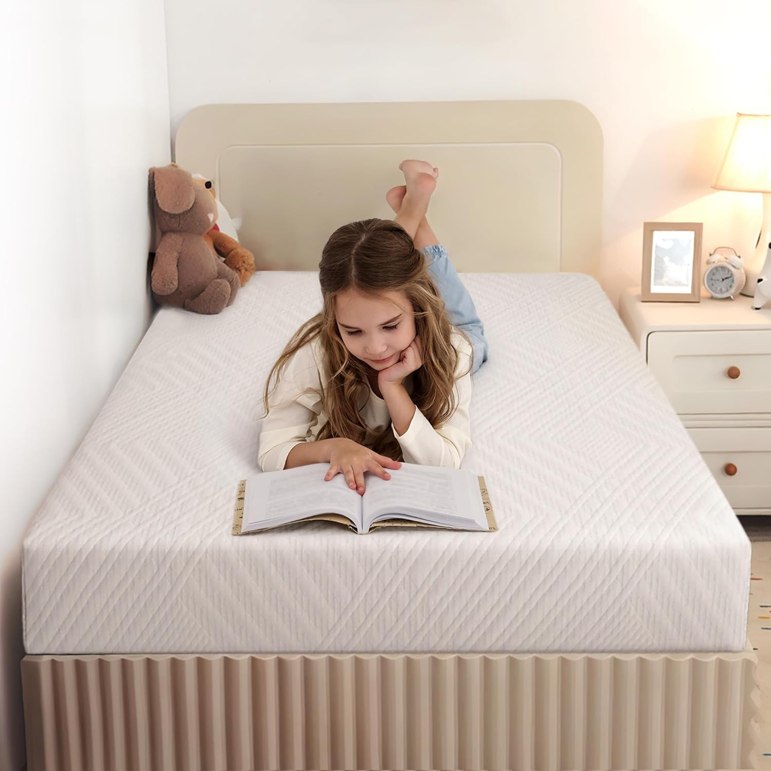 Twin Mattress in a Box, 6 Inch Mattresses for Kids Bed Single Size Daybed Indivi