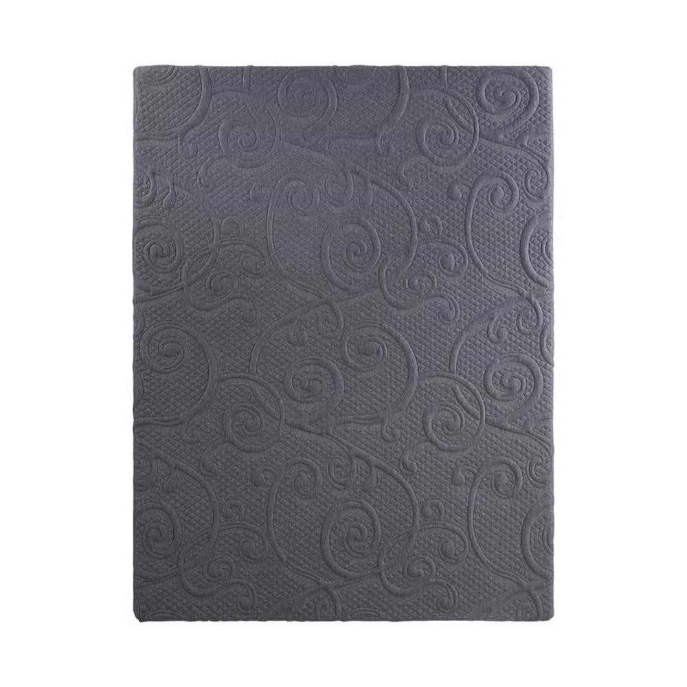 Lexicon Homelegance Bedding 14″ Fabric CK Gel Memory Hybrid Mattress in Gray