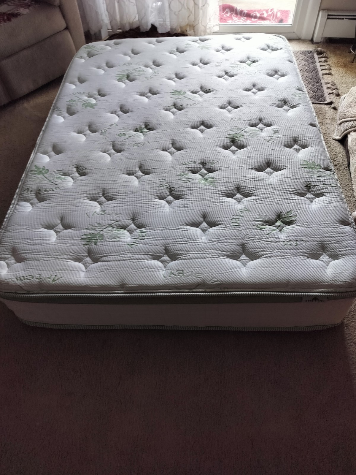 brand new pillow top full mattress opened it before looking at the size