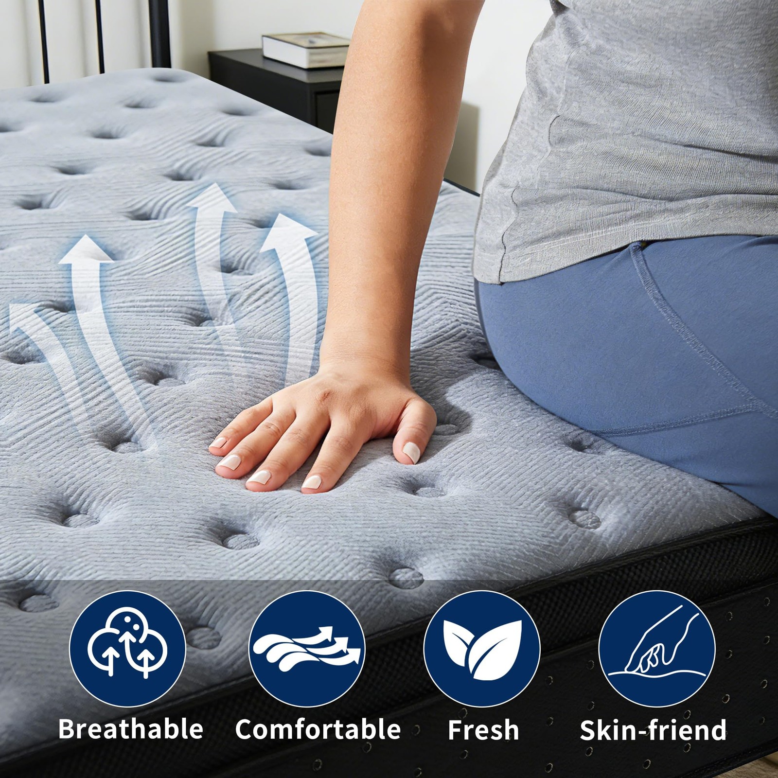 Full Size Mattress, 12 Inch Medium Firm Hybrid Mattress in a Box, Gel Memory …