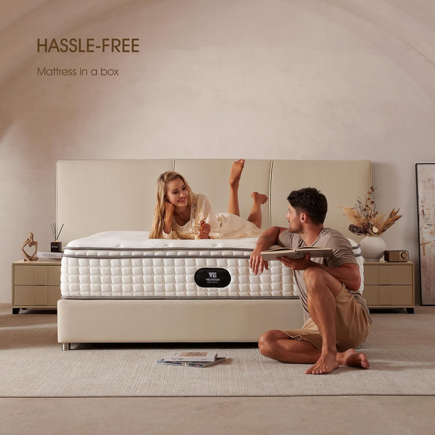 Queen Mattress,12 Inch Cooling Gel Memory Foam Mattress,Cool Sleep,Pressure Reli