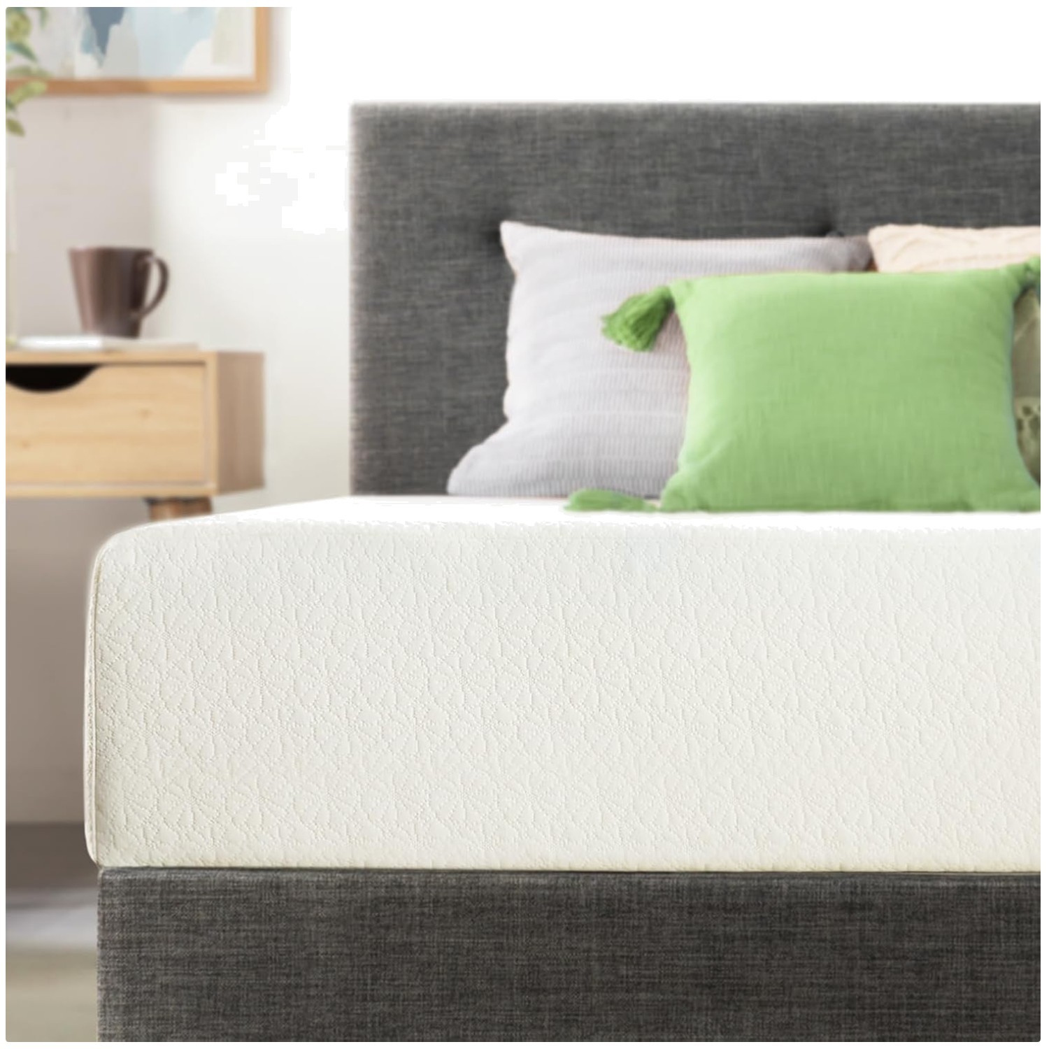 Comfortable Full Mattress Bed-In-A-Box – Green Tea Infusion