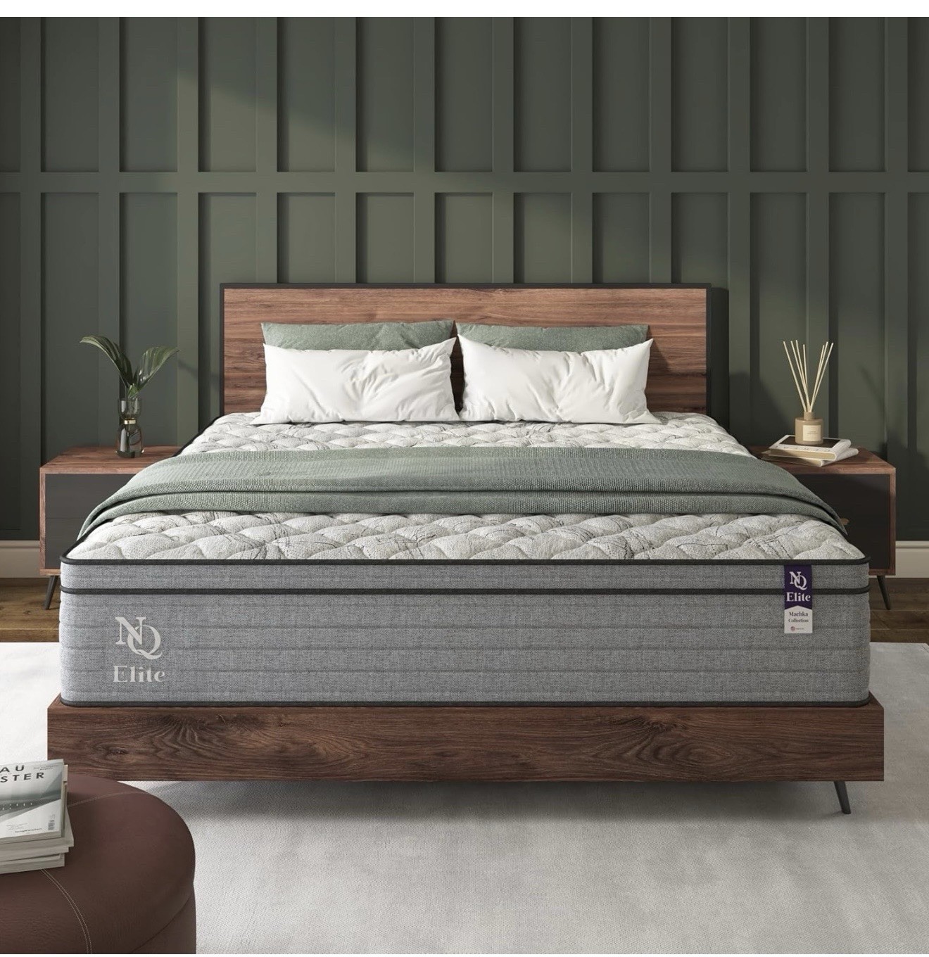 NapQueen Elite Series Machka Twin Size Mattress, 10 Inch Cooling Gel Memory