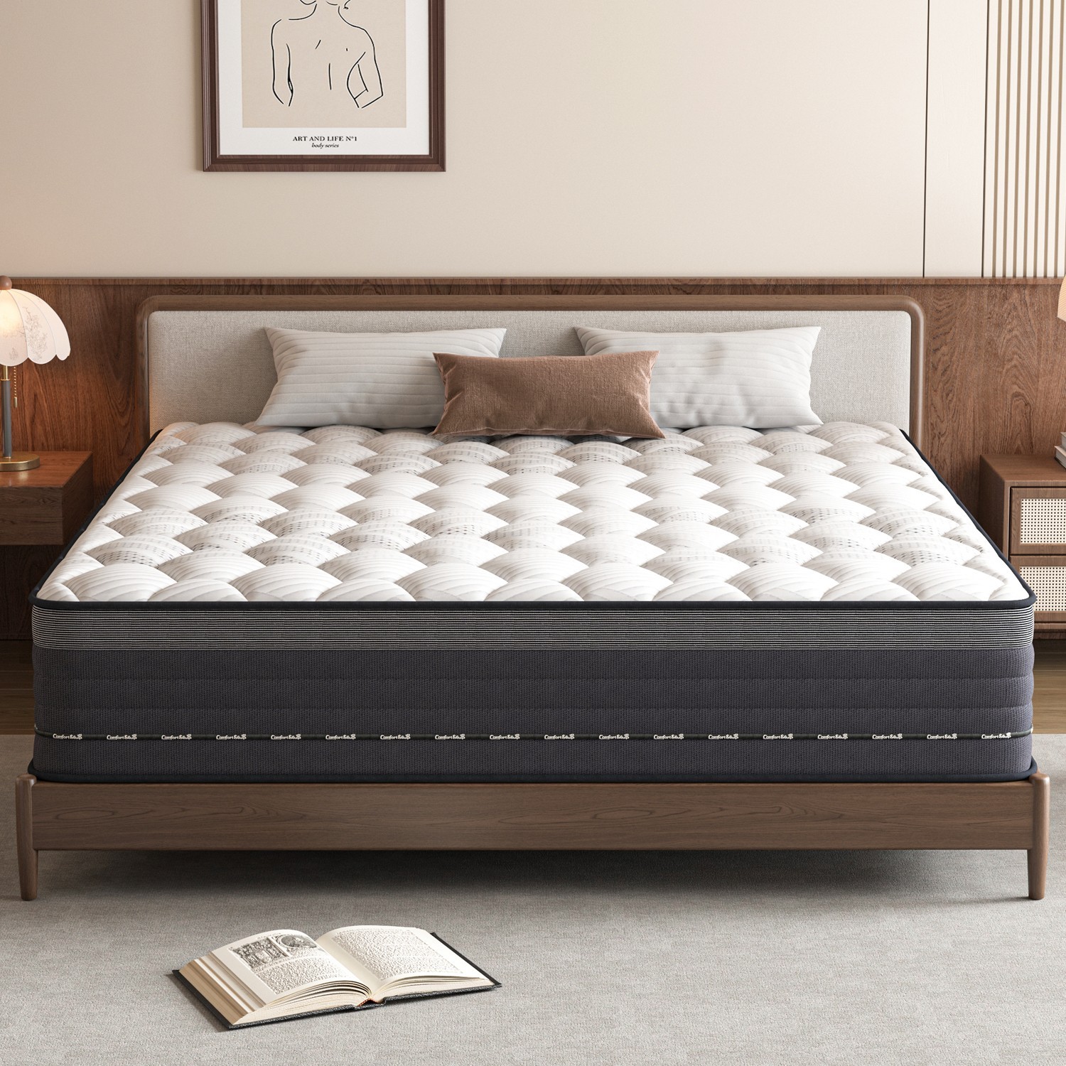 MRH Mattress, 12-Inch Boxed Hybrid, Mix mattresses,Mattress