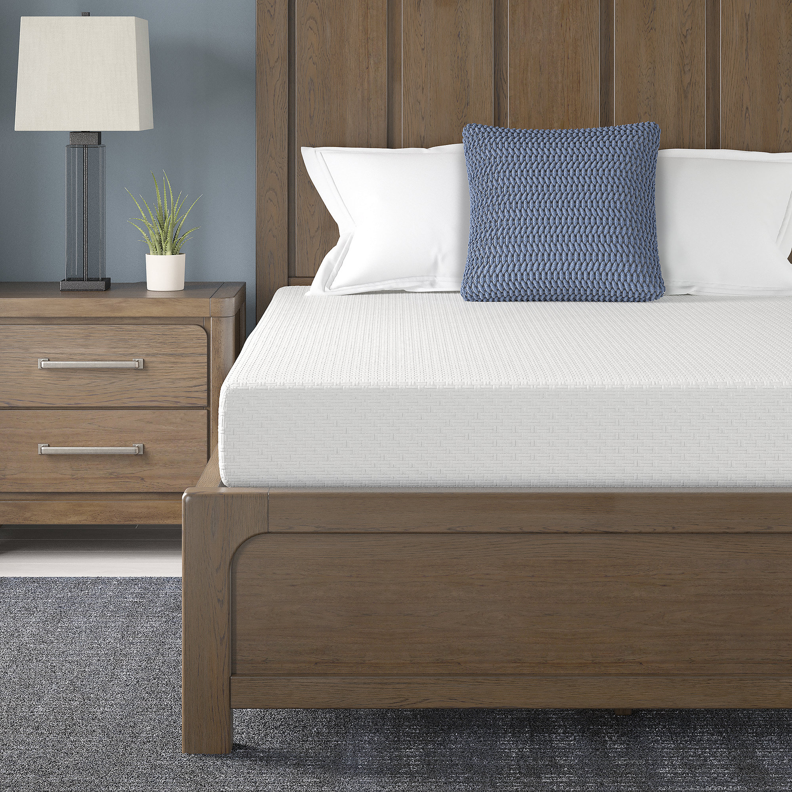 Signature Design by Ashley Chime 8 Inch Memory Foam Full Mattress in a Box White