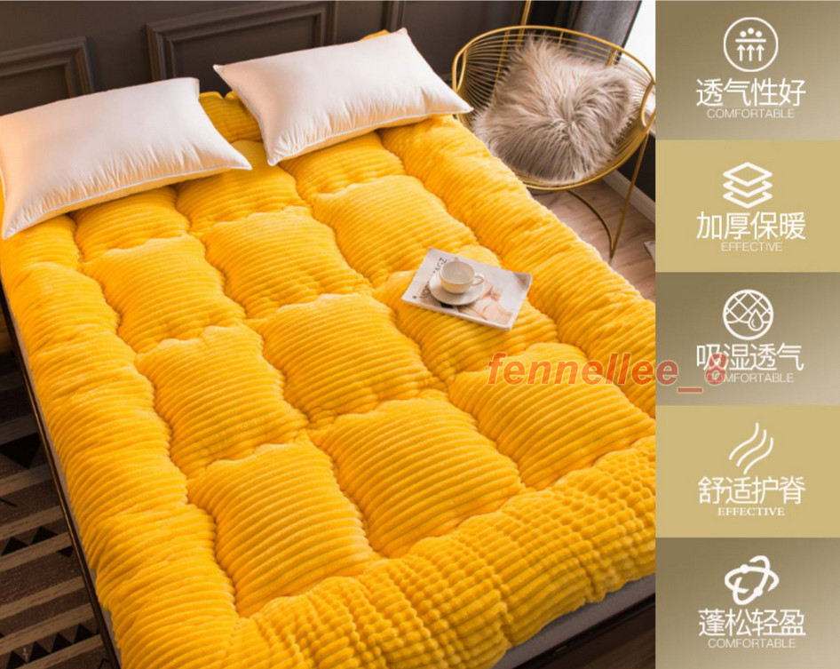 Comfortable Soft Foldable Tatami Mattress Single Double Thick Warm Milk Velvet