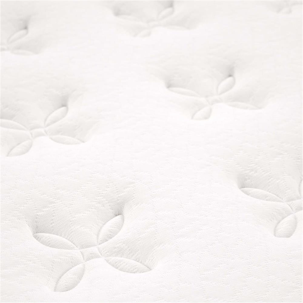 Bowery Hill 10″ Modern Innerspring and Foam Queen Mattress in White