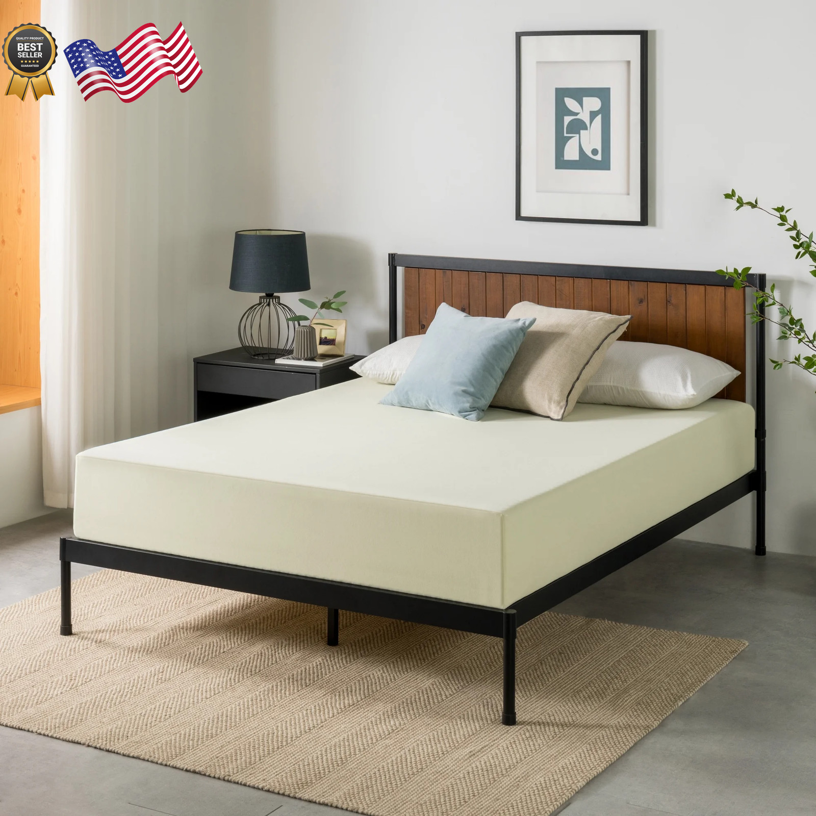 Gel Airflow 10 Tight Top Memory Foam Mattress CertiPUR US Certified Twin NEW