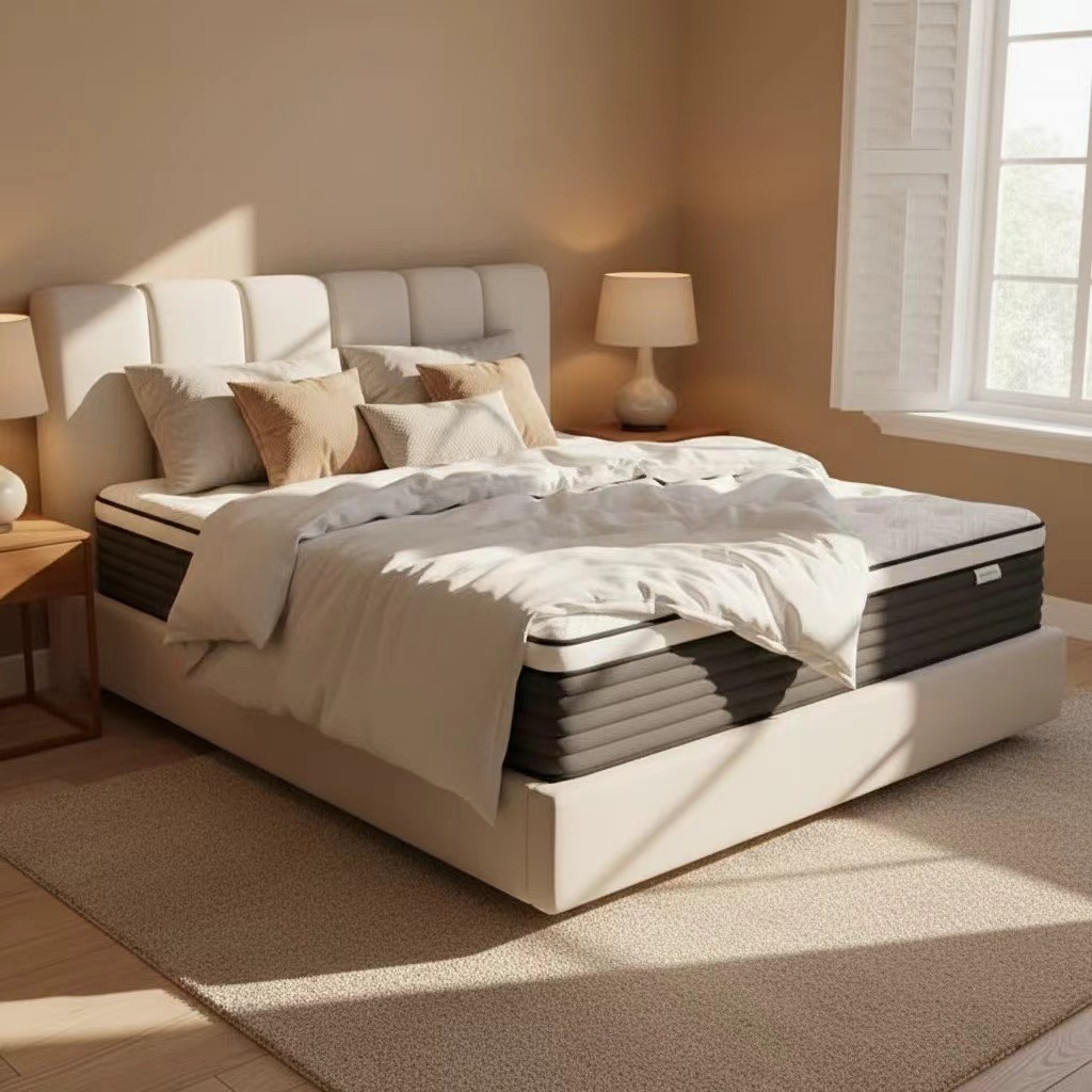 12″ Queen Memory Foam Hybrid Mattress Medium Firm Bed in a Box Pressure Relief