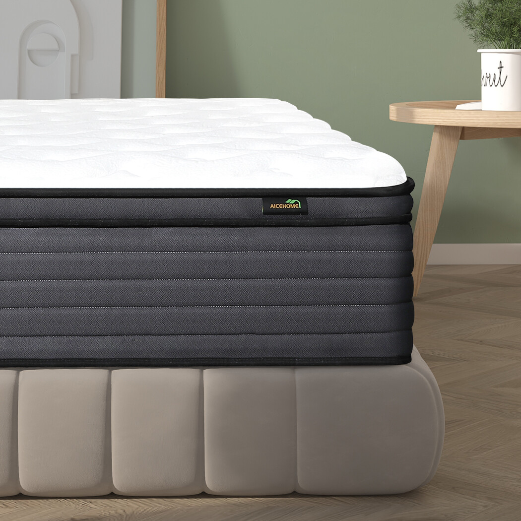 14″/12″ Mattress Hybrid Spring Comfy Mattress in A Box Twin Full Queen King Size