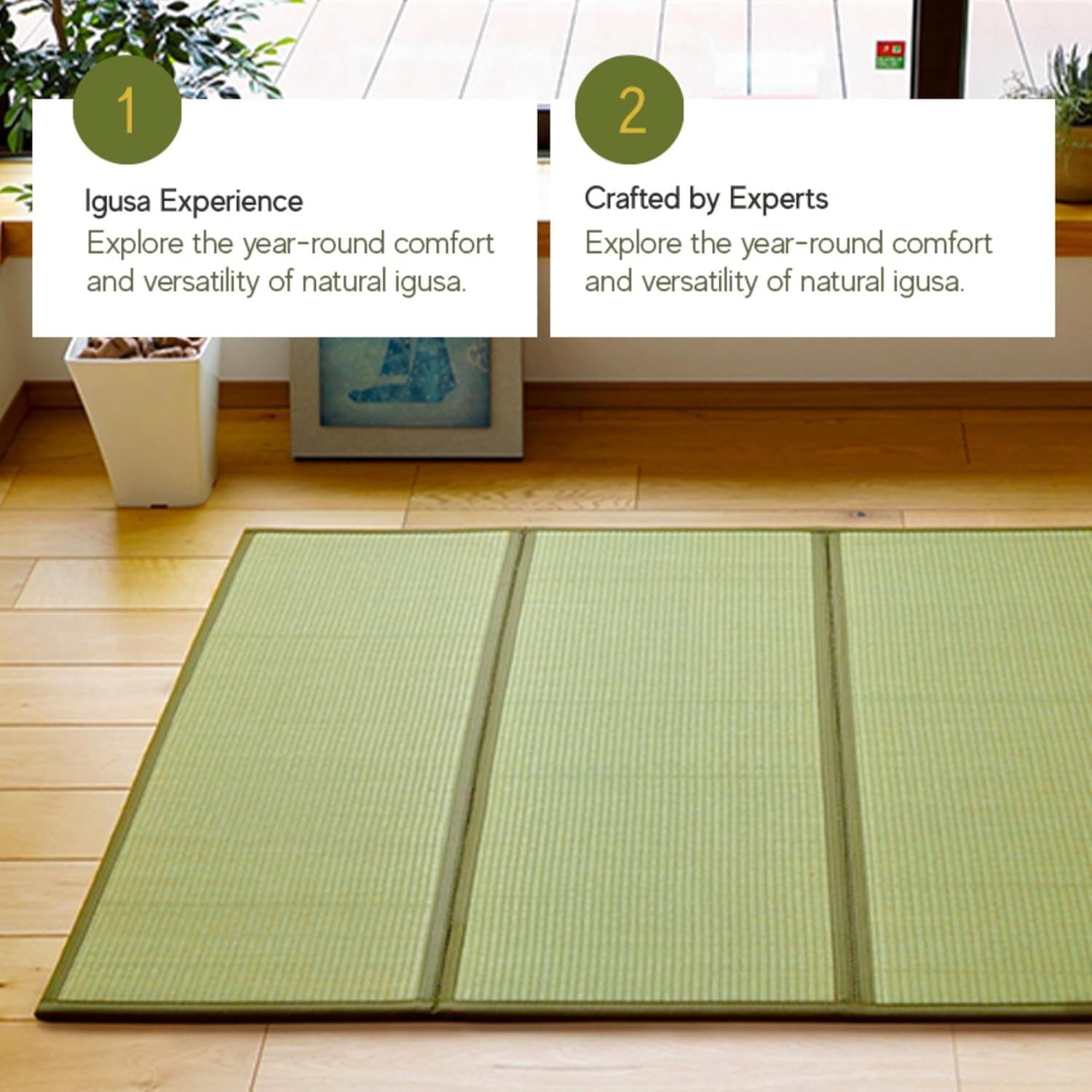 Japanese Traditional Tatami Mattress, Igusa Rush G