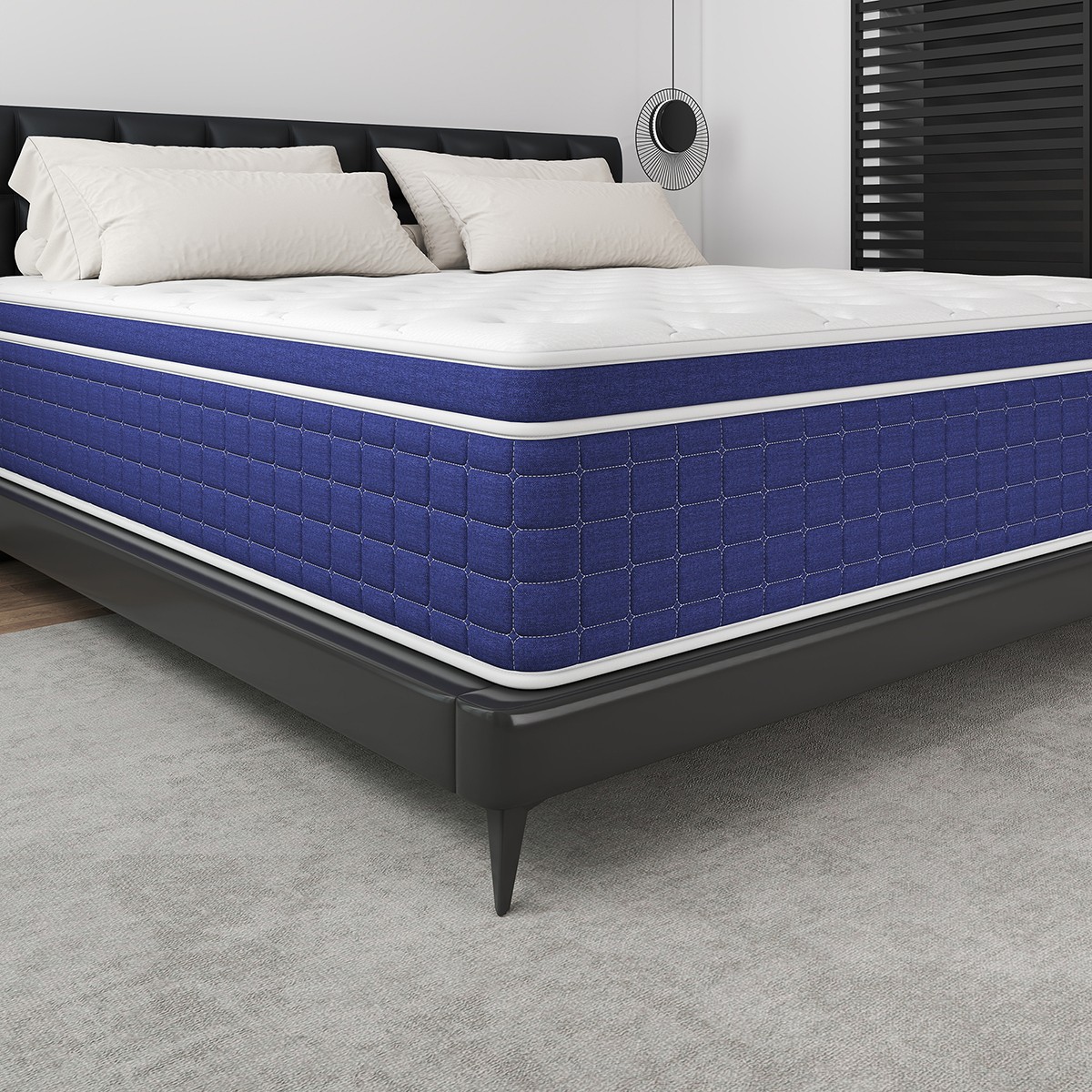 12″ Full Size Mattress Gel Memory Foam Pocket Spring Pressure Relief Medium Firm