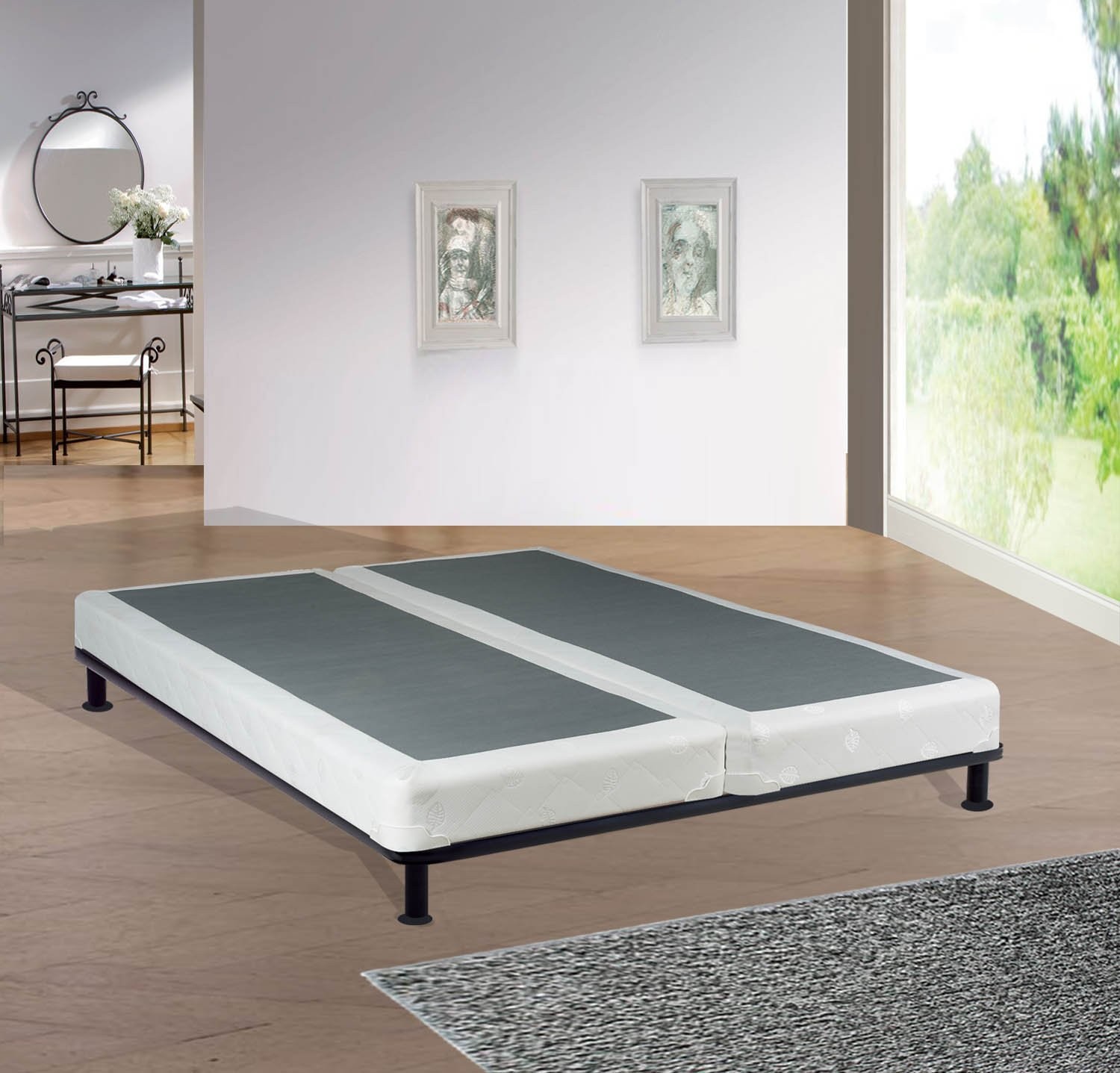 4-Inch Wood Split Low Profile Traditional Box Spring/Foundation For Mattress …