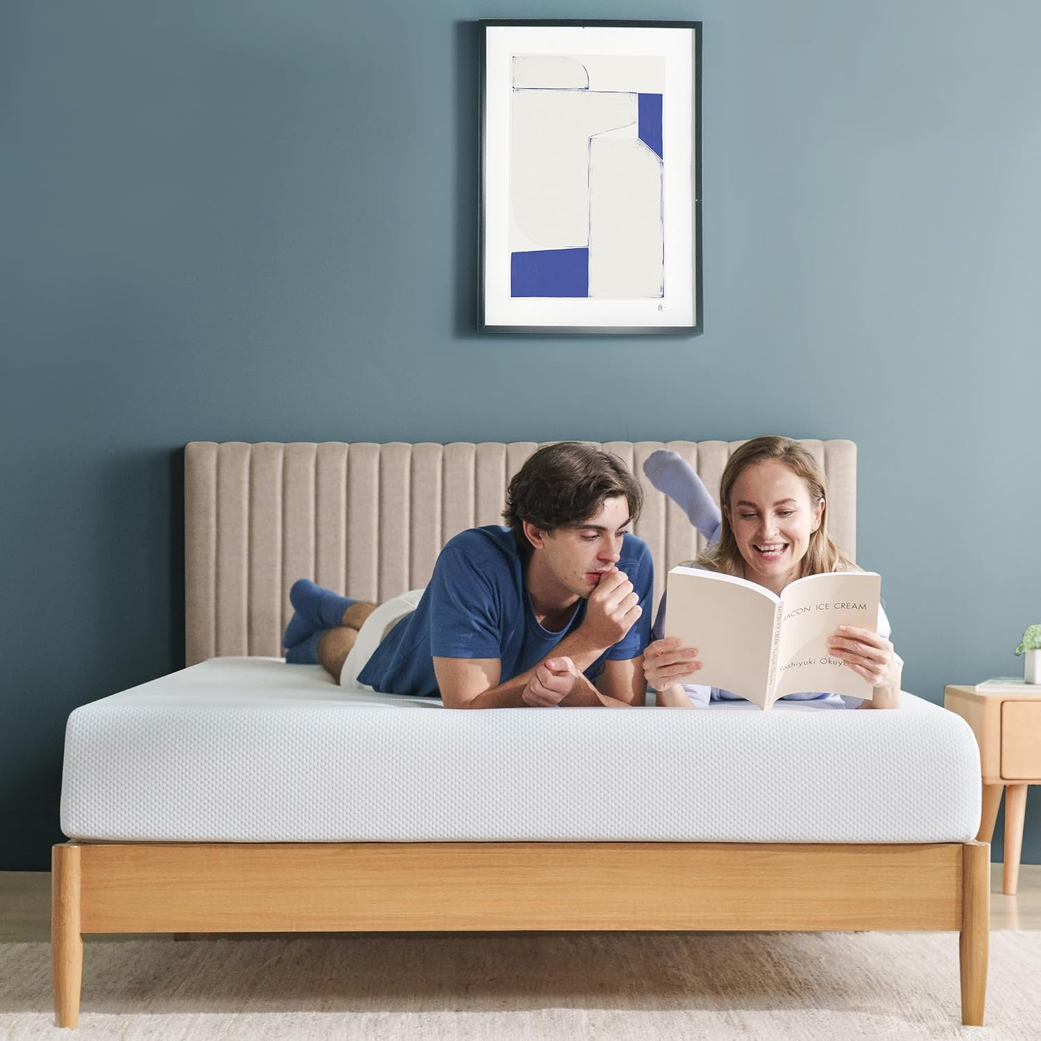8 Inch Green Tea Cooling Memory Foam Mattress [New Version], Full, Fiberglass Fr