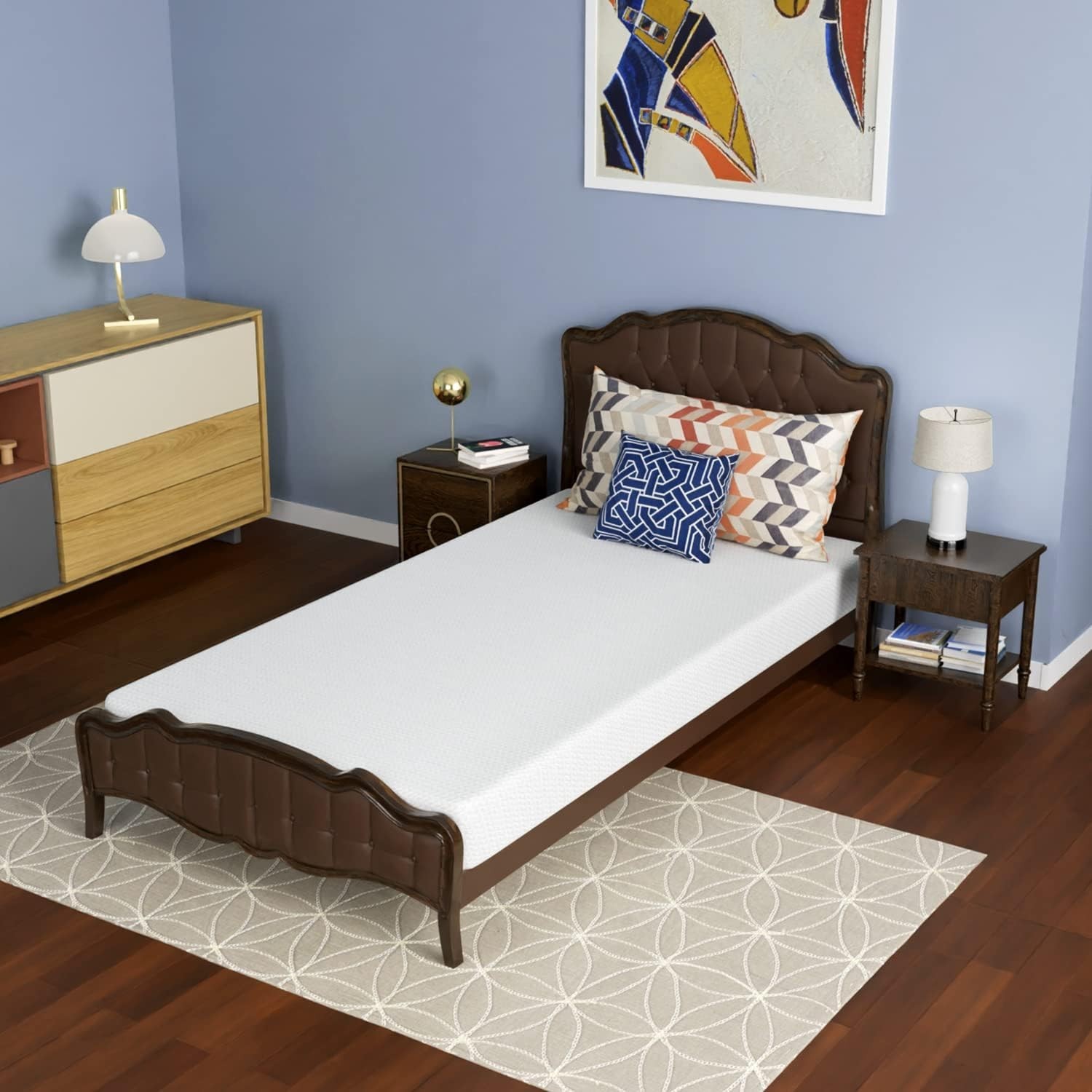 Comfort-Enhancing 6-Inch Twin Mattress – Gel Foam, Pressure Relief & Soft Cover
