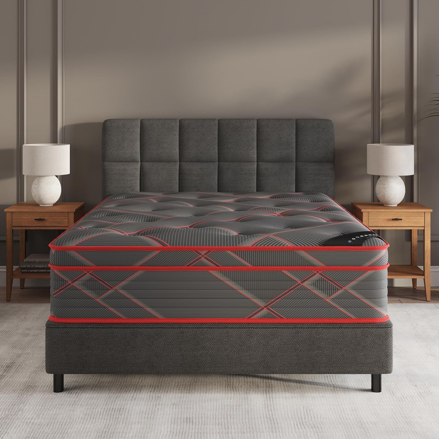 Luxury King 13″ Hybrid Mattress – Firm Support & Breathable Euro Top Cover