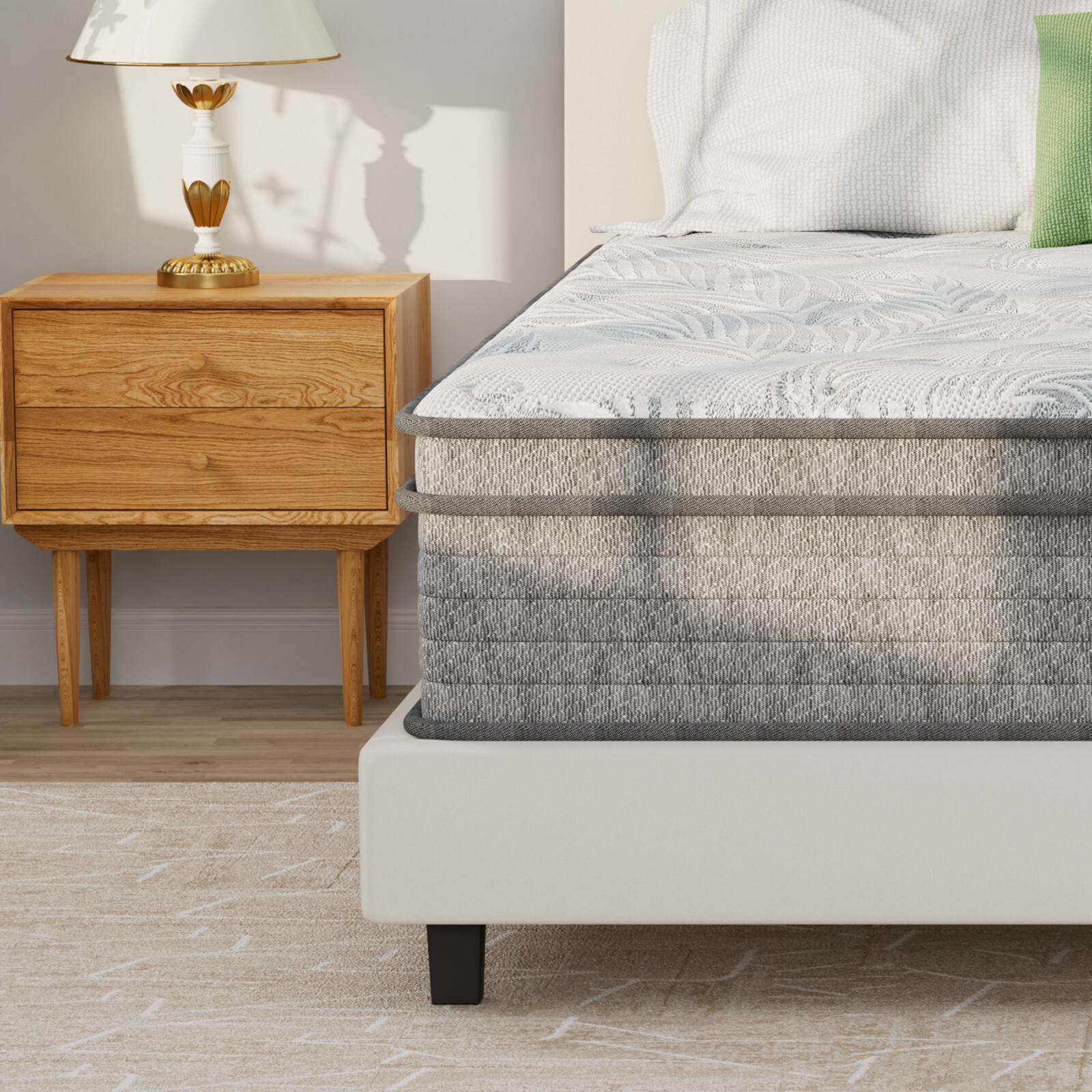 12″ 14″ Gel Memory Foam Mattress Twin Full Queen King Hybrid Spring In A Box