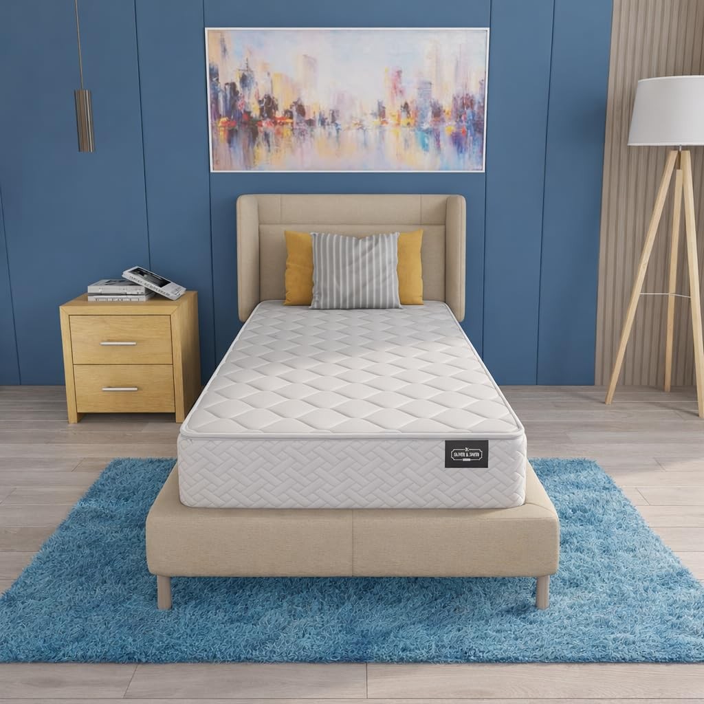 Twin Size Mattress – 6 Inch Cool Comfort Foam & Spring Hybrid Mattress with Brea