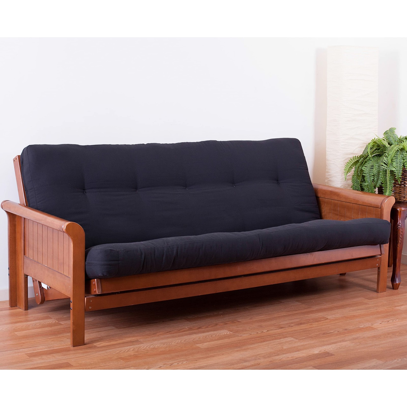 Blazing Needles Renewal 5In Twill Futon Mattress Full Black