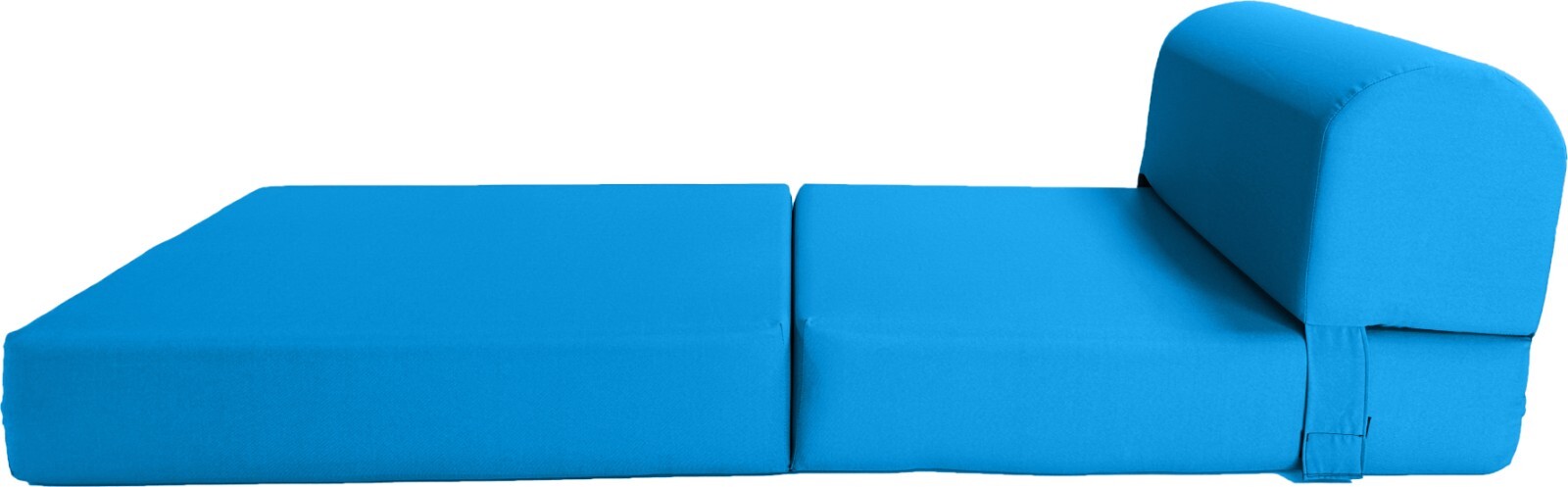 Turquoise 6 x 24 x 70 Sleeper Chair Folding Foam Bed, Studio Sofa Beds, Couches