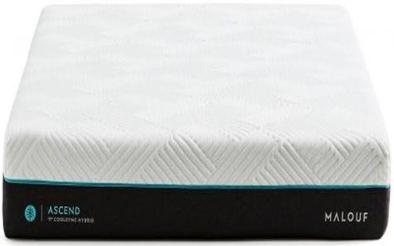 Luxury 11” Malouf Ascend Coolsync hybrid mattress in a box queen size