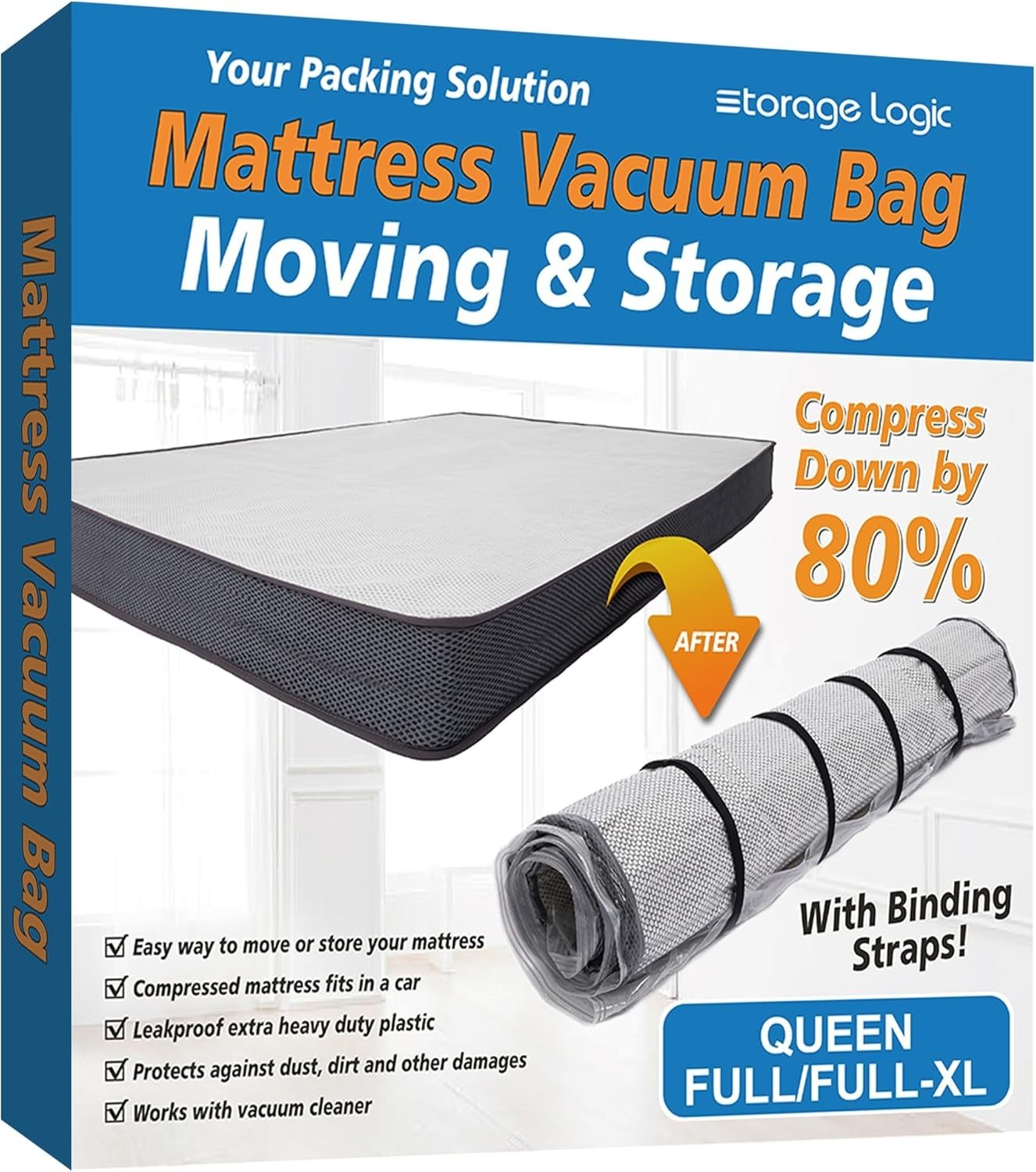 Foam Queen Mattress Storage Bag