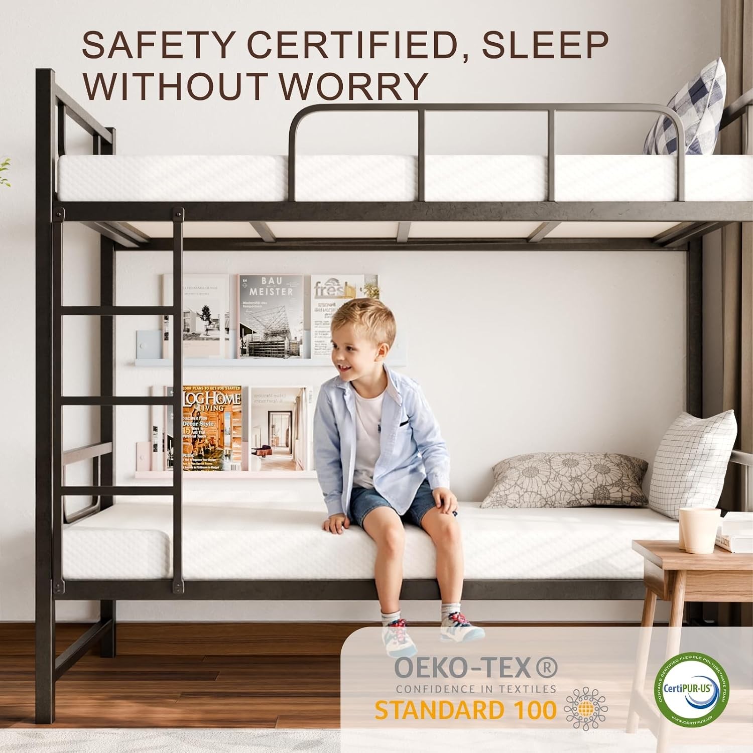 Twin Mattress for Kids Adults 5 Inch Medium Firm Cooling Gel Memory Foam