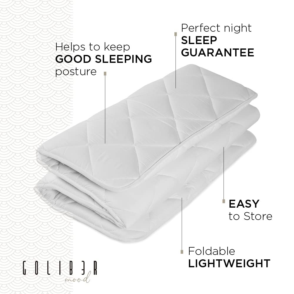 Japanese Futon Japanese Floor Bed, Tatami Foldable Bed, Roll Up Sleeping Pad,…