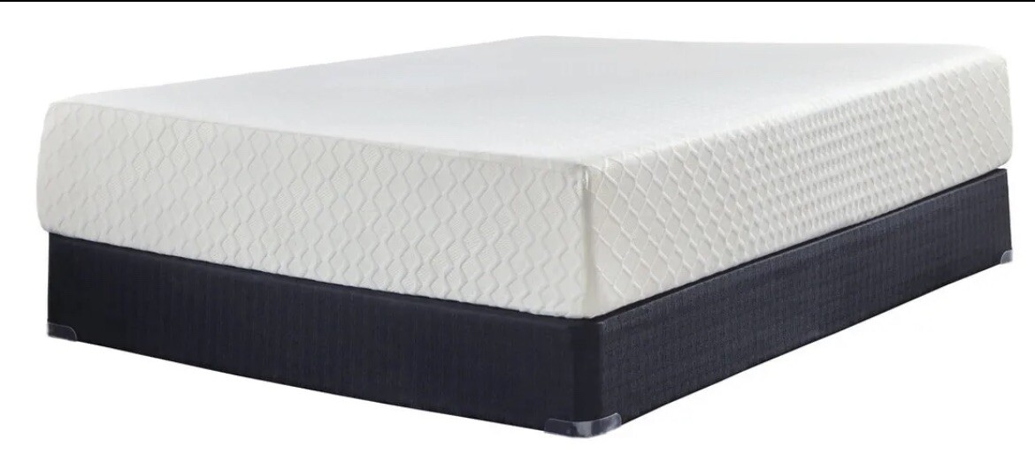 Signature Design by Ashley Chime 12 Inch Medium Firm Memory Foam Mattress, Certi