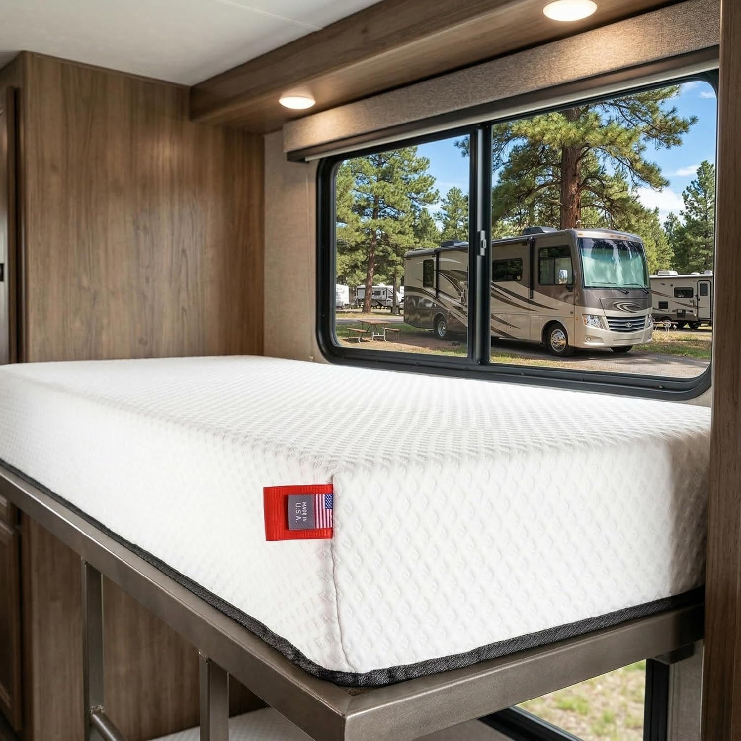 Short Twin Mattress – 6 Inch RV Mattress – 38X74, Aquasoft Memory Foam, Medium F