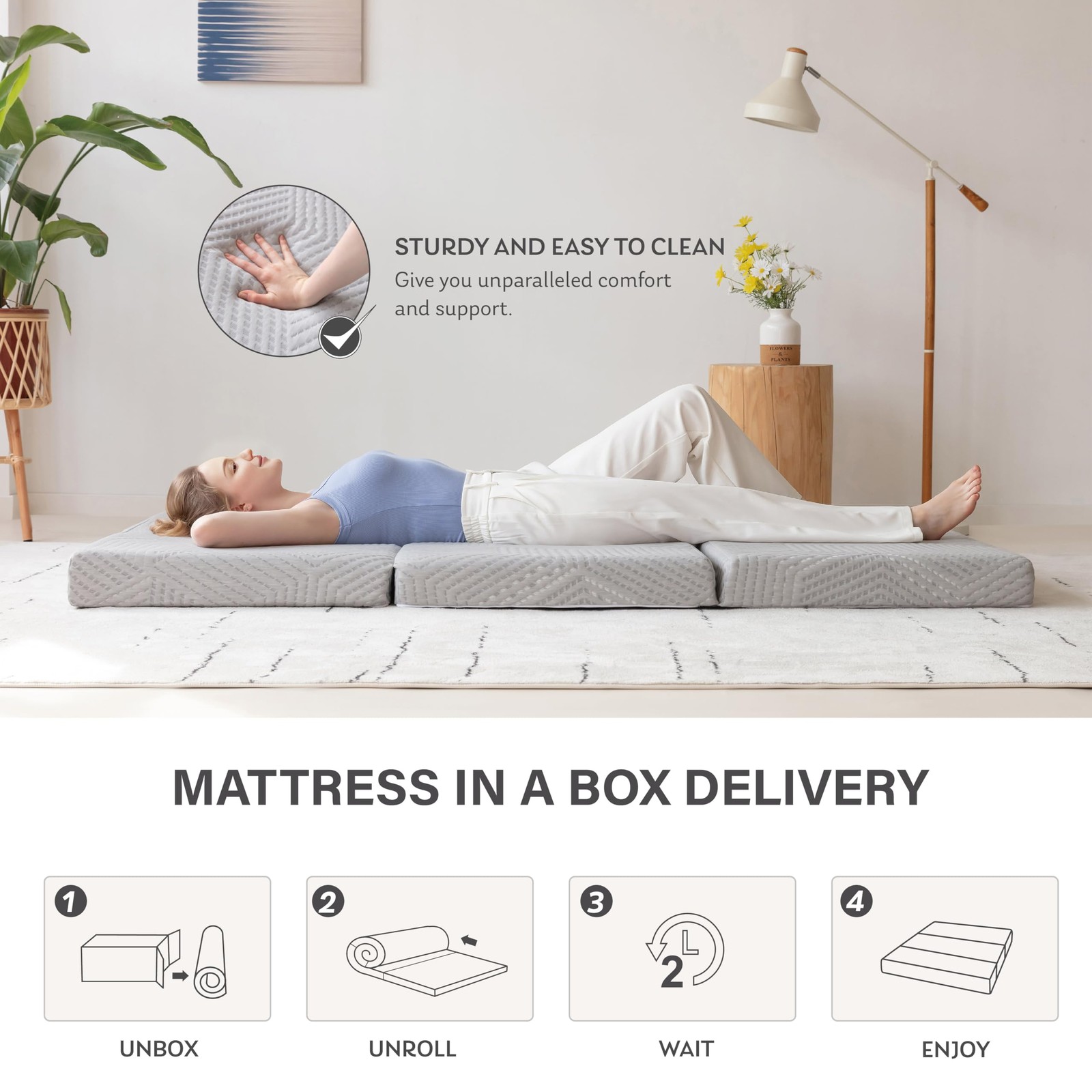 Colchon Individual Twin De 4 Pulgadas Para Adultos Niños Cama Calidad En Oferta