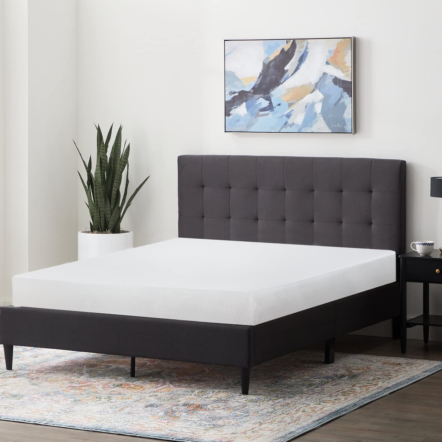 6 Inch Full Mattress, Medium Firm Base Foam, Breathable & Comfortable with Re…