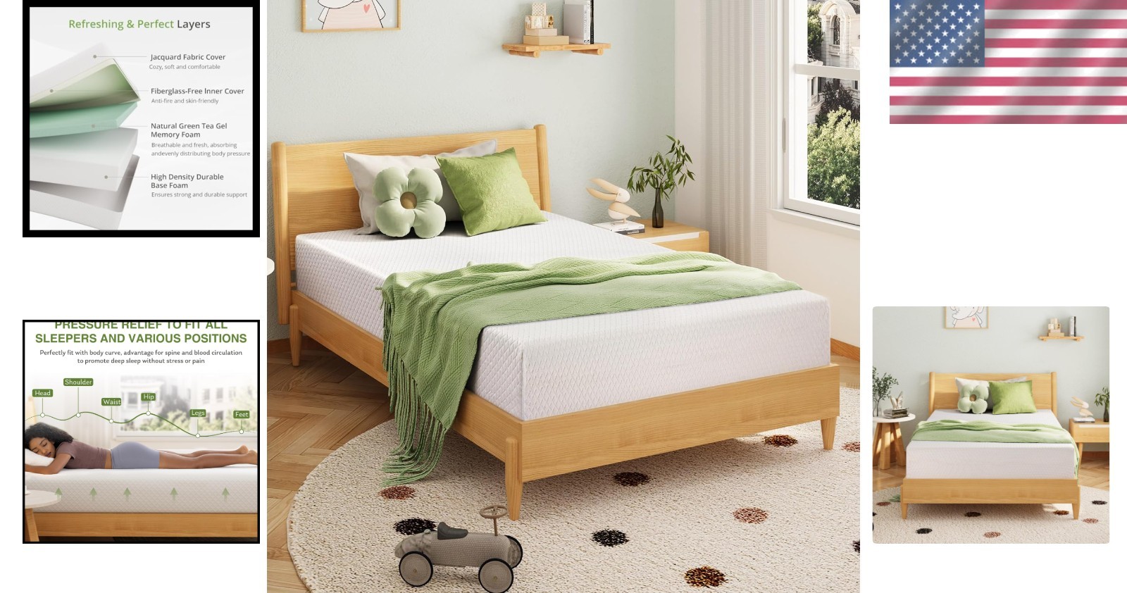 Twin Mattress – Pressure Relief & Temperature Control