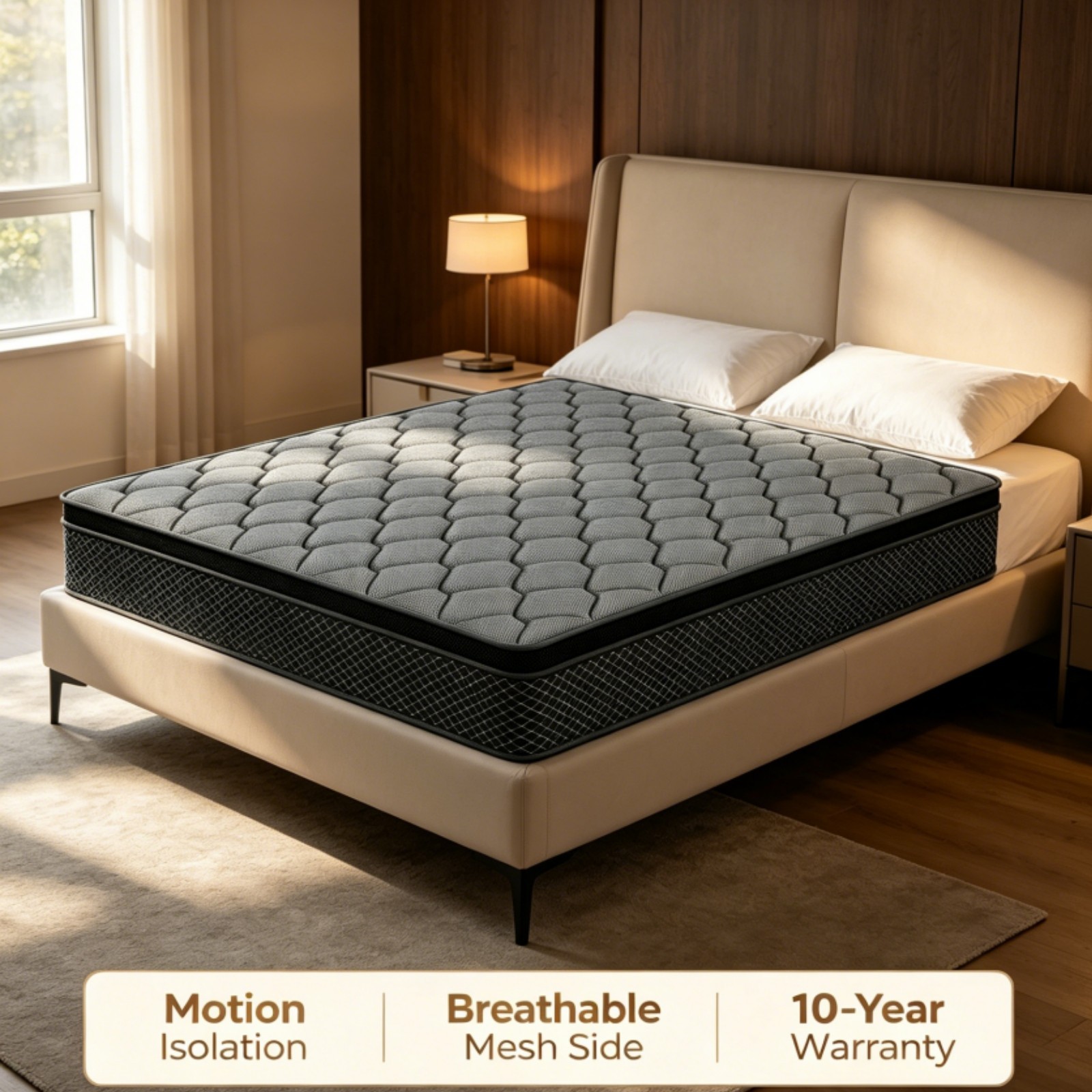 12» 14″ Queen King Full Hybrid Mattress Gel Memory Foam Pocket Spring Mattress