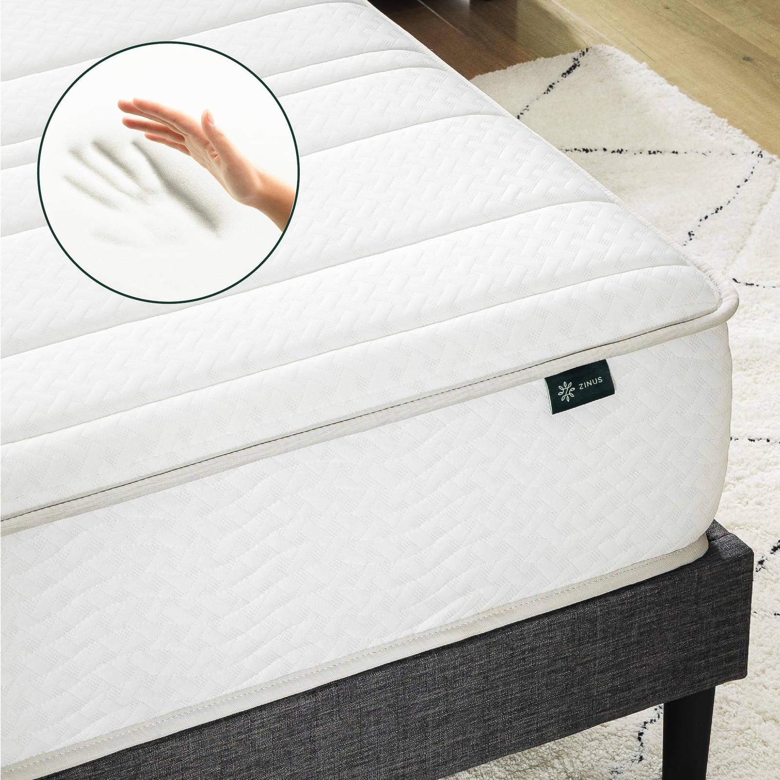30×75 Inch Narrow Twin Hybrid Mattress 6 Inch Foam Spring Medium Firm