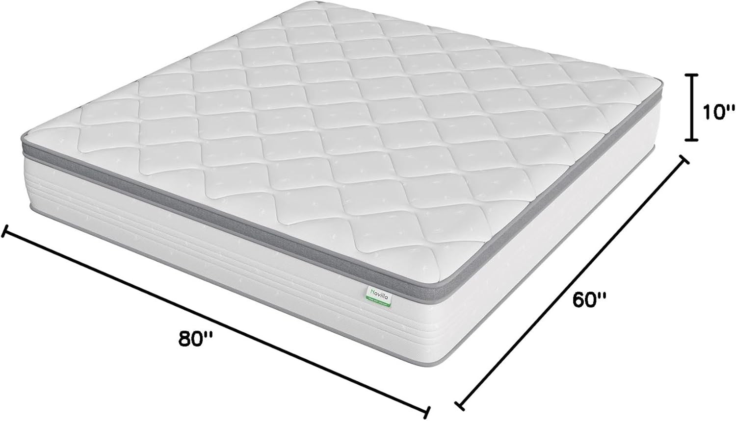 10-Inch Queen Hybrid Mattress – Pocket Innerspring, Medium Firm, Motion Isolatio