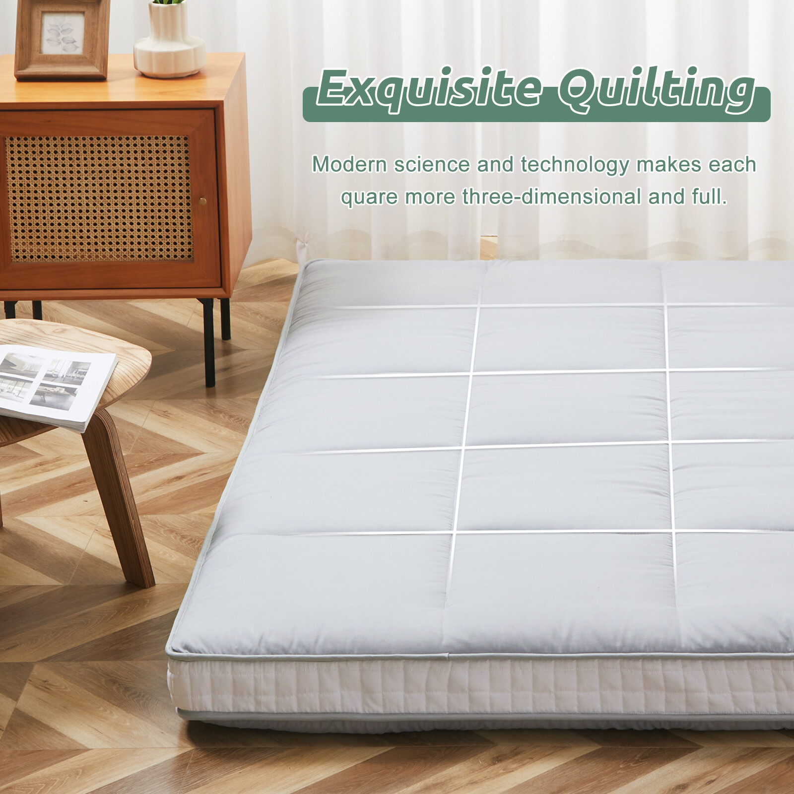 Updated Floor Mattress Japanese Futon Mattress Extra Thick Folding Sleeping Pad