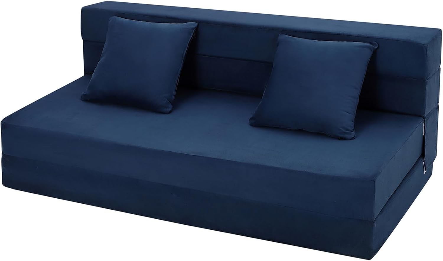 Queen Size Folding Sofa Bed Convertible Floor Futon Bed Mattresses w/ 2 Pillow💥