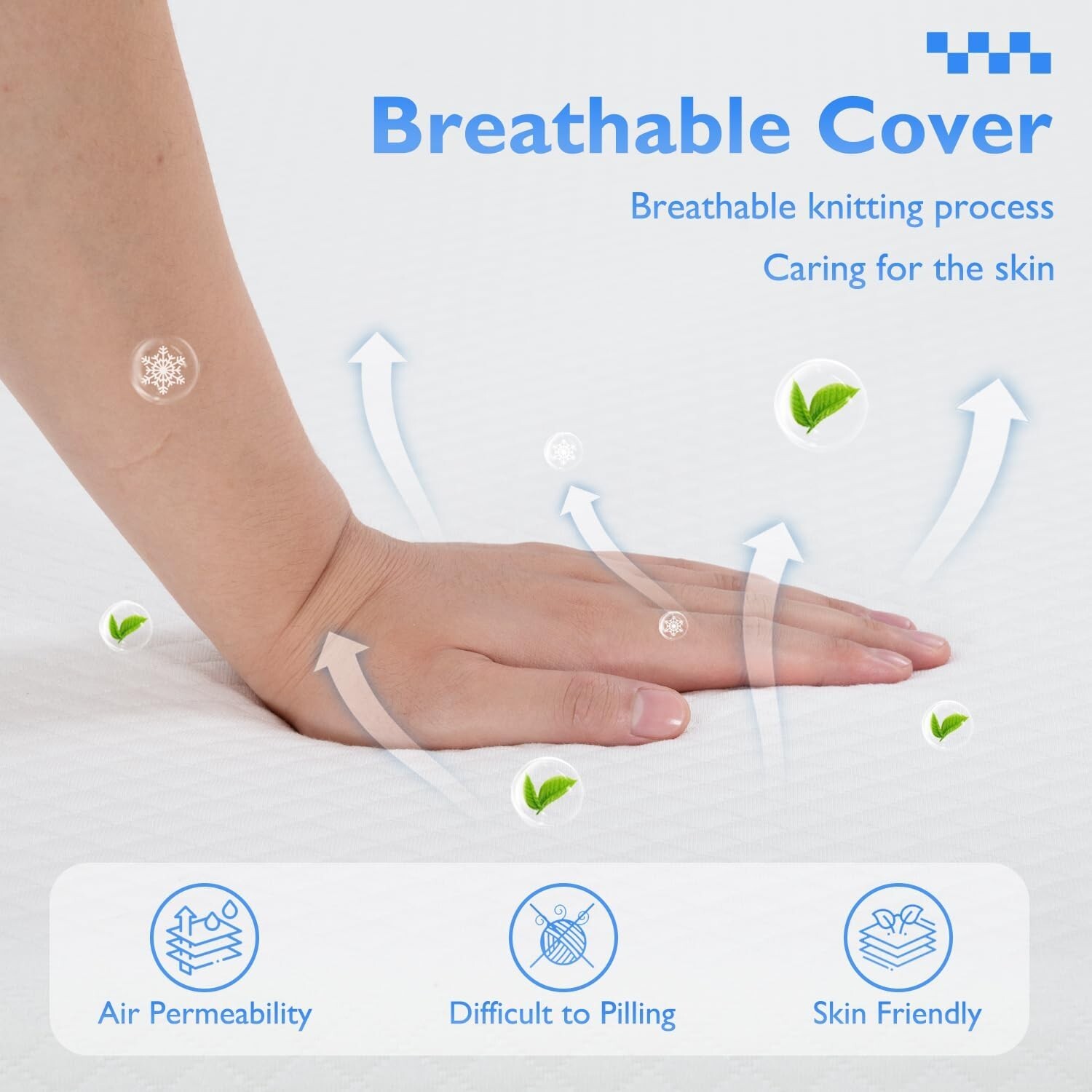 5 inch Gel Memory Foam Mattress Cooling Dual Layer CertiPUR Firm Support Feel