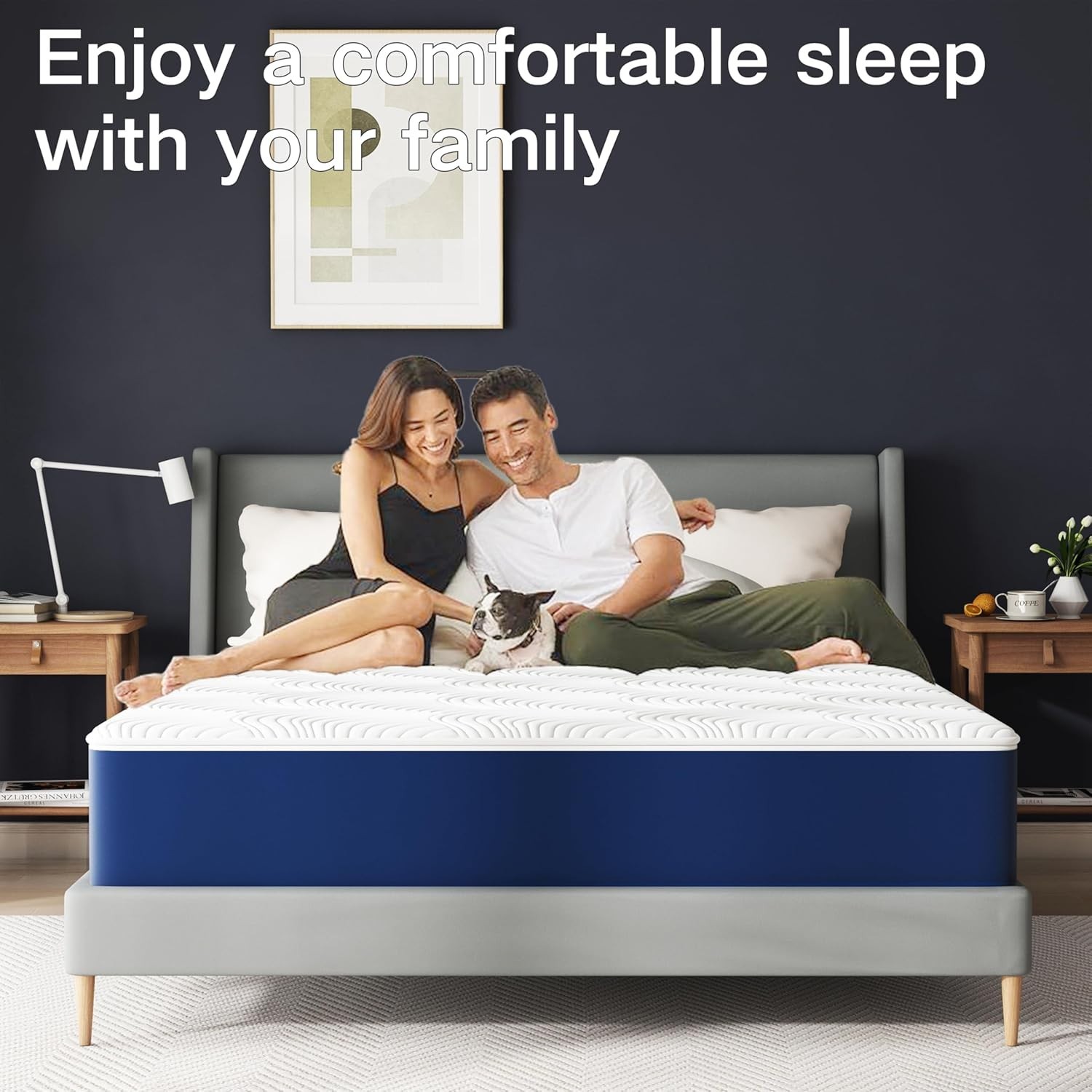 12″ Queen Mattress – Cooling Memory Foam, Firm Support & Washable Cover