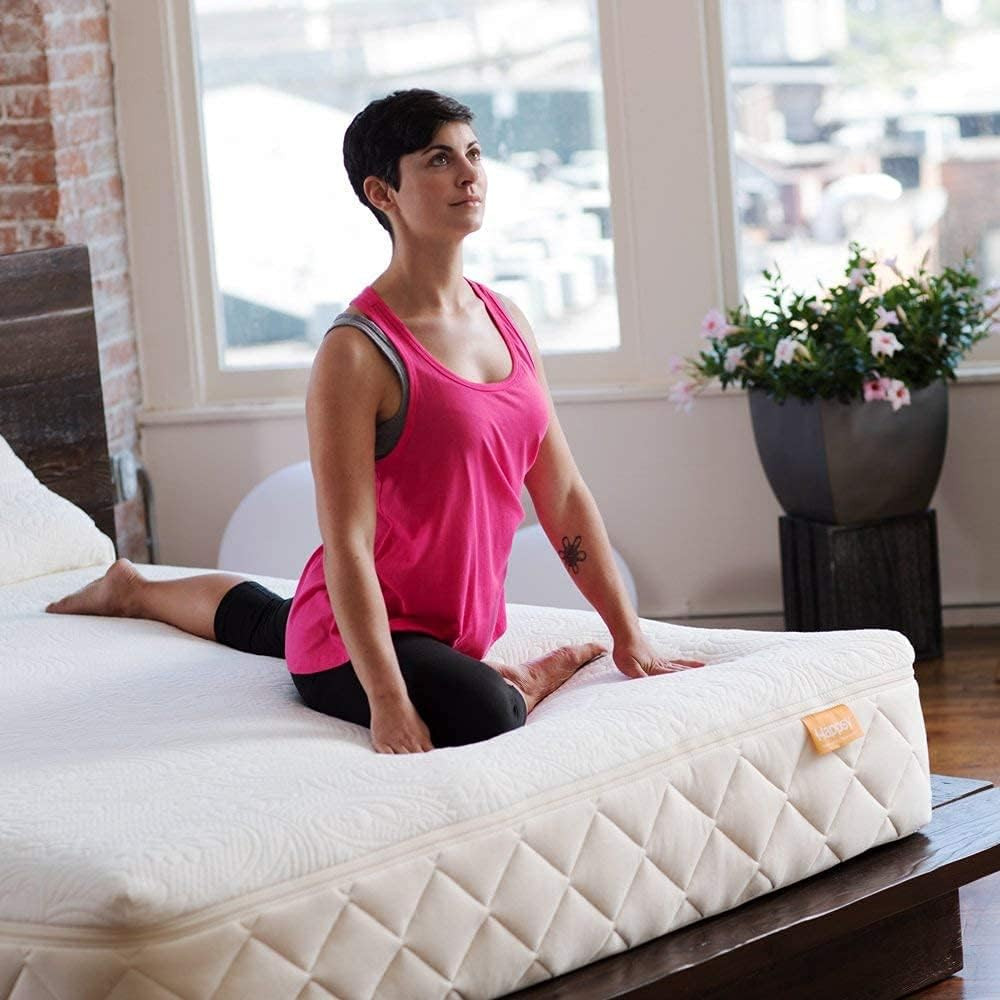 Organic Hybrid Mattress – Medium Firm Natural Latex & Coil – Twin XL Bed-in-a-Bo