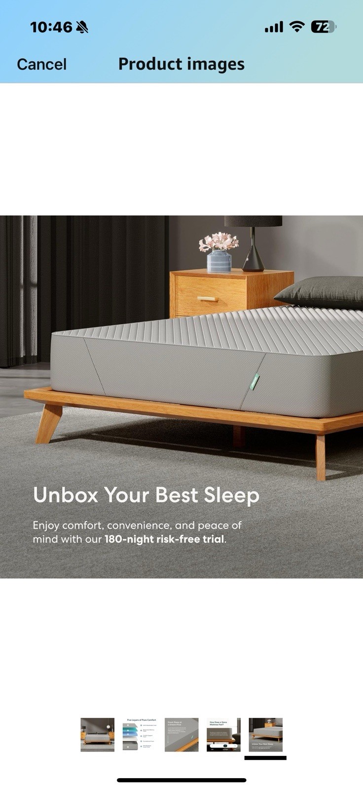 Siena 14″ Twin Memory Foam Mattress & 2 Bonus Pillows – Medium Firm –