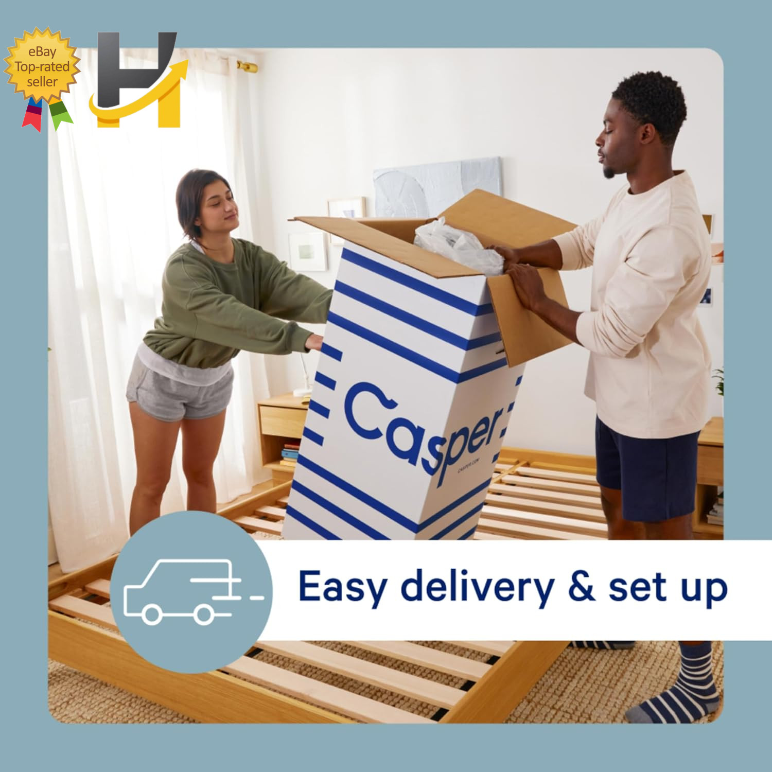 Casper Sleep Element Queen Mattress – Medium Feel – Motion Isolation – Breathabl