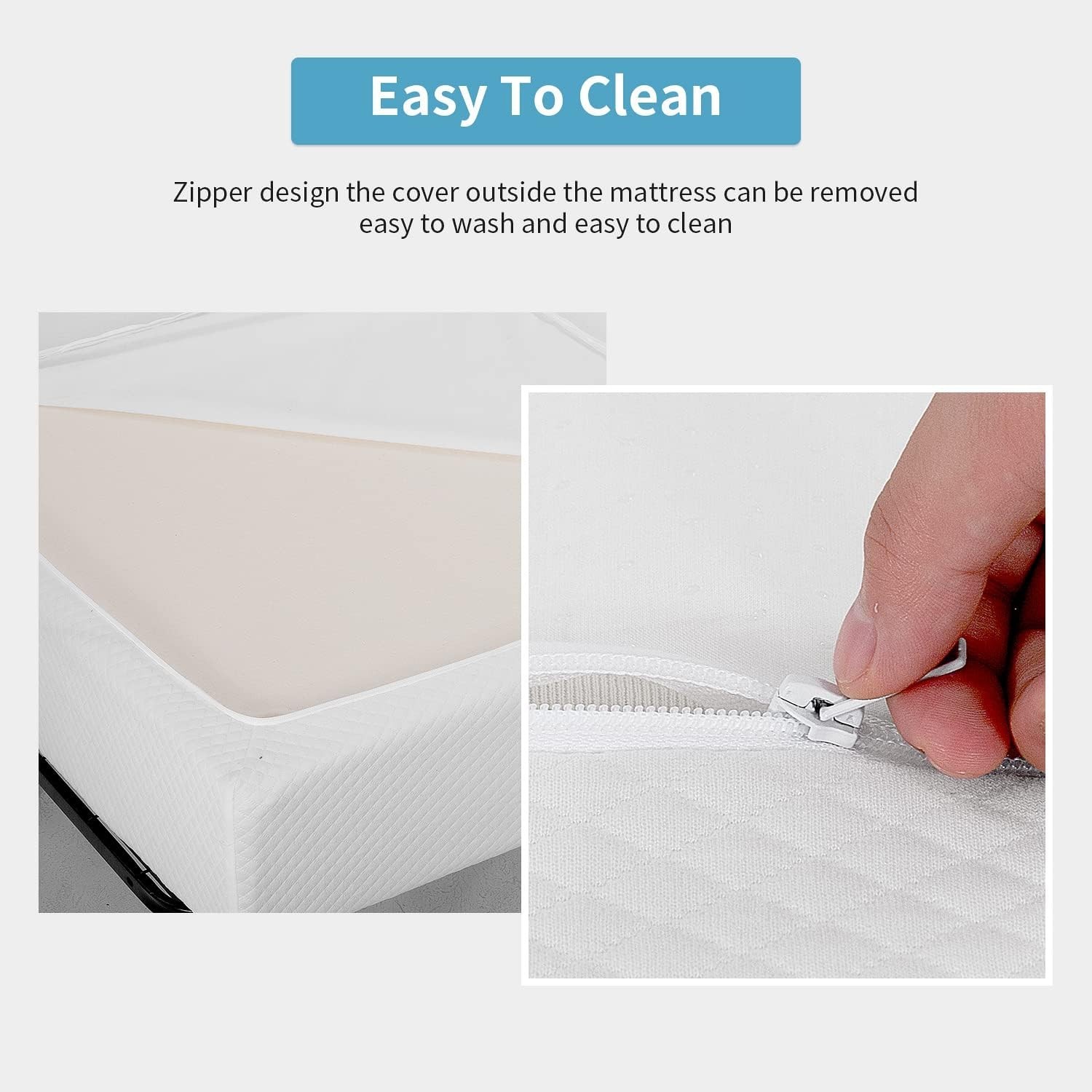 Medium Firm 8 Inch Queen Gel Memory Foam Bed Mattress for Cool Sleep & Comfort