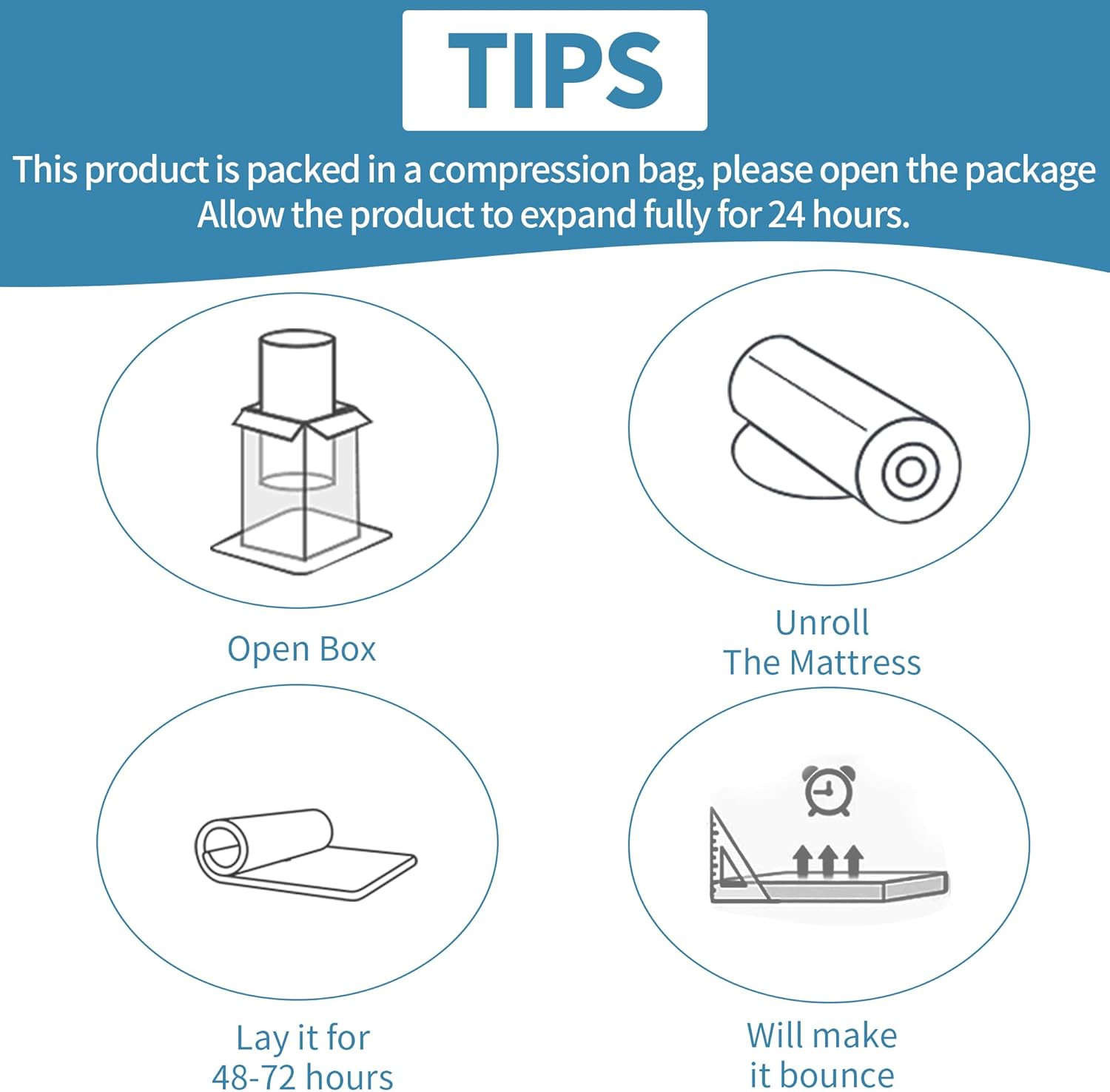 under Mattress Support – 3 High Density Foam Pieces to Fix Mattress Sagging, Can